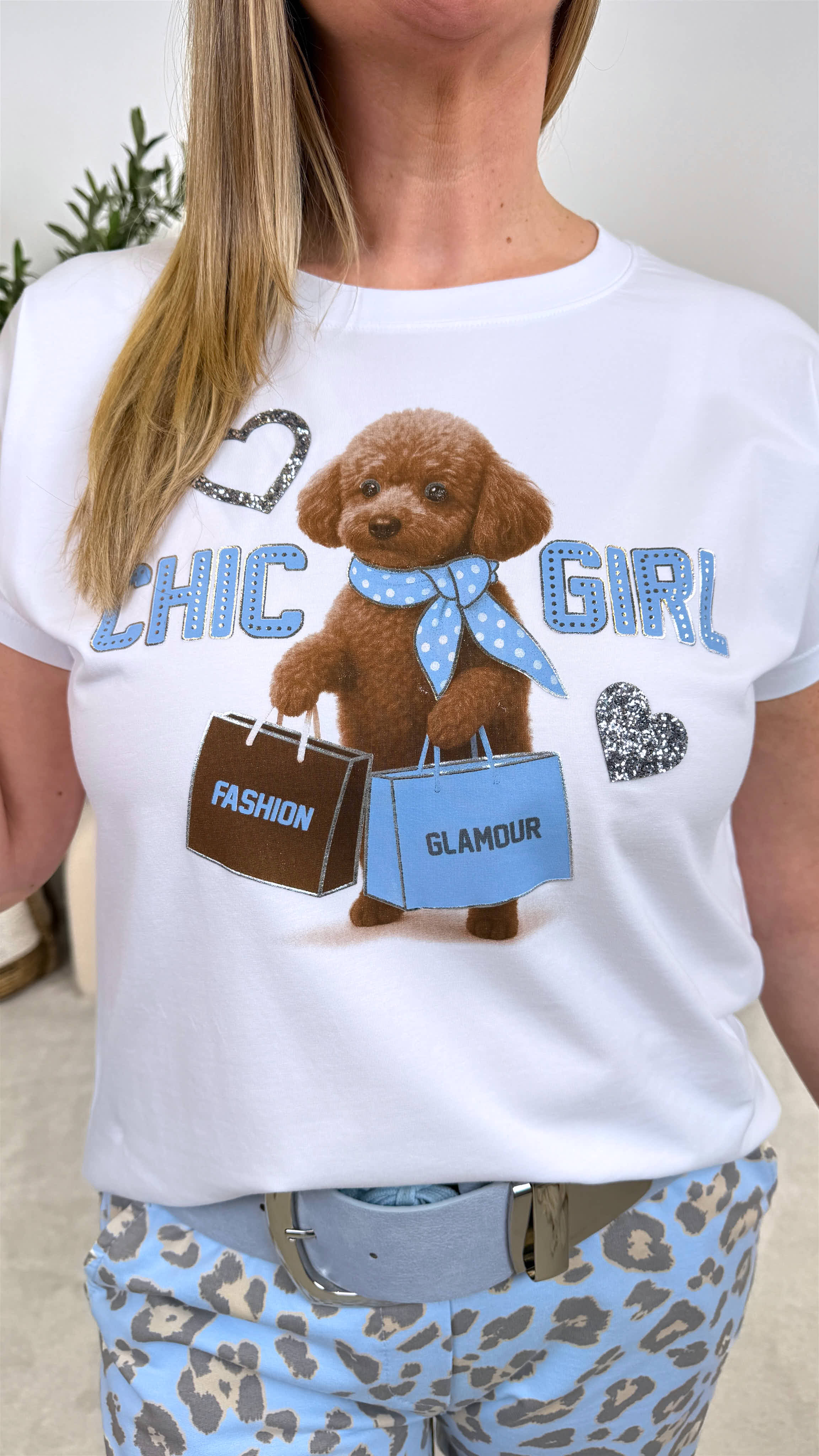 T-Shirt Chic Girl *Blau*