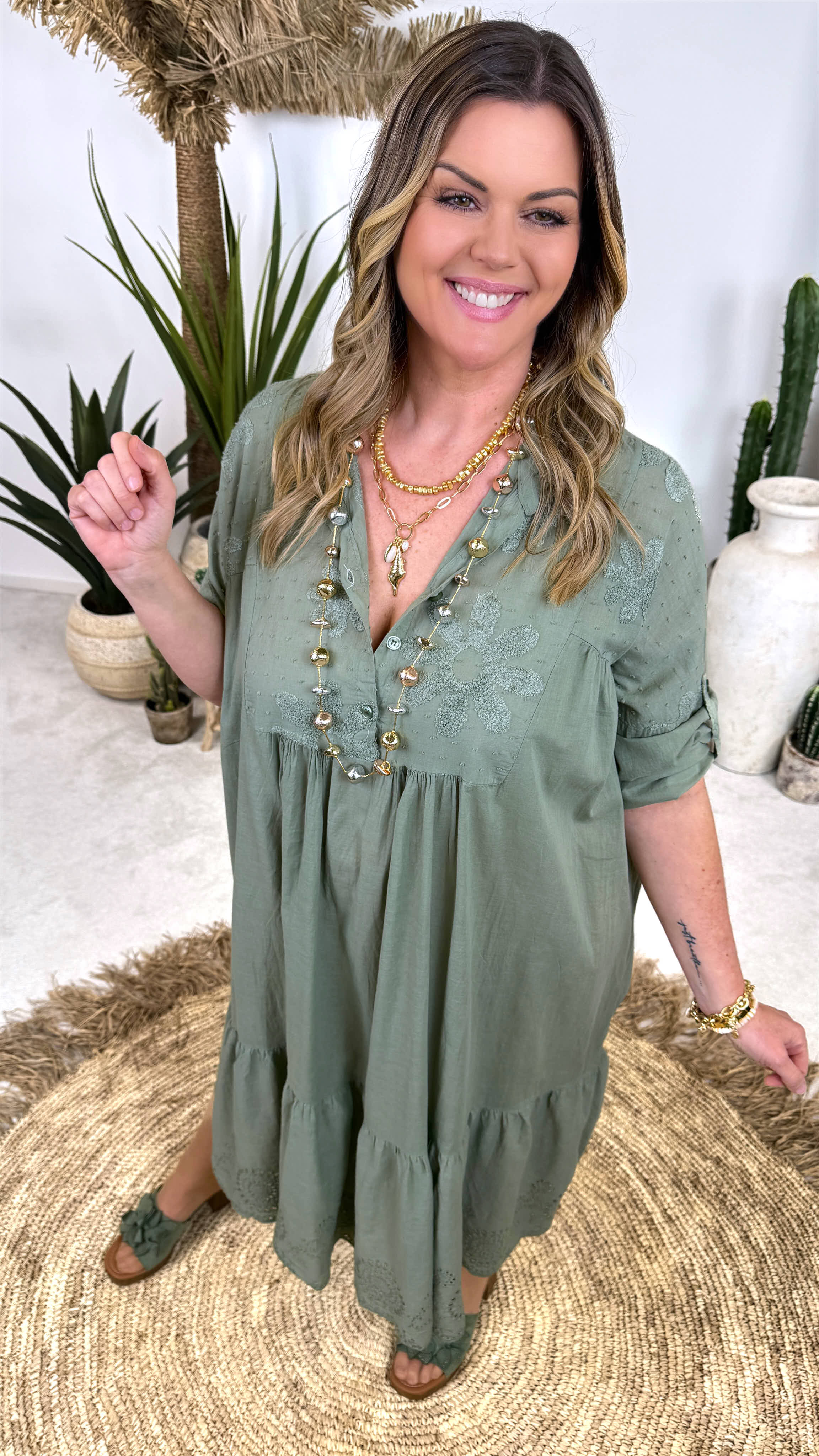 Tunika Kleid Marrakech Breeze *Khaki*