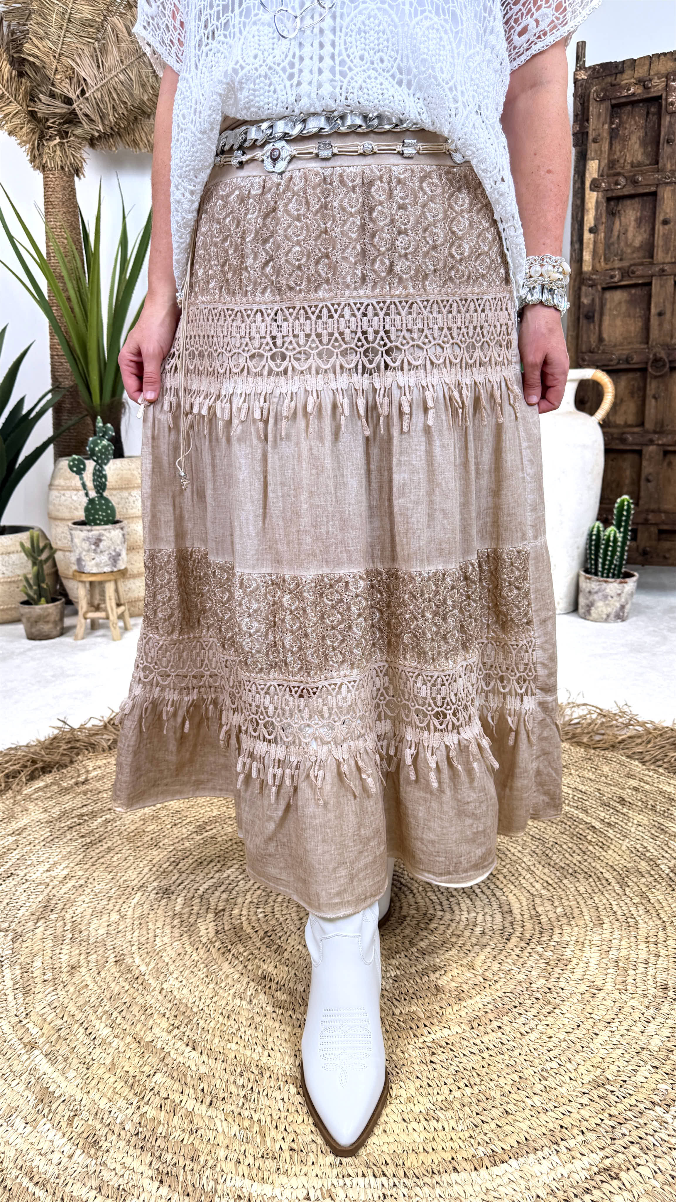 Langer Rock Endless Summer *Taupe* (lieferbar ab 27.3.26)