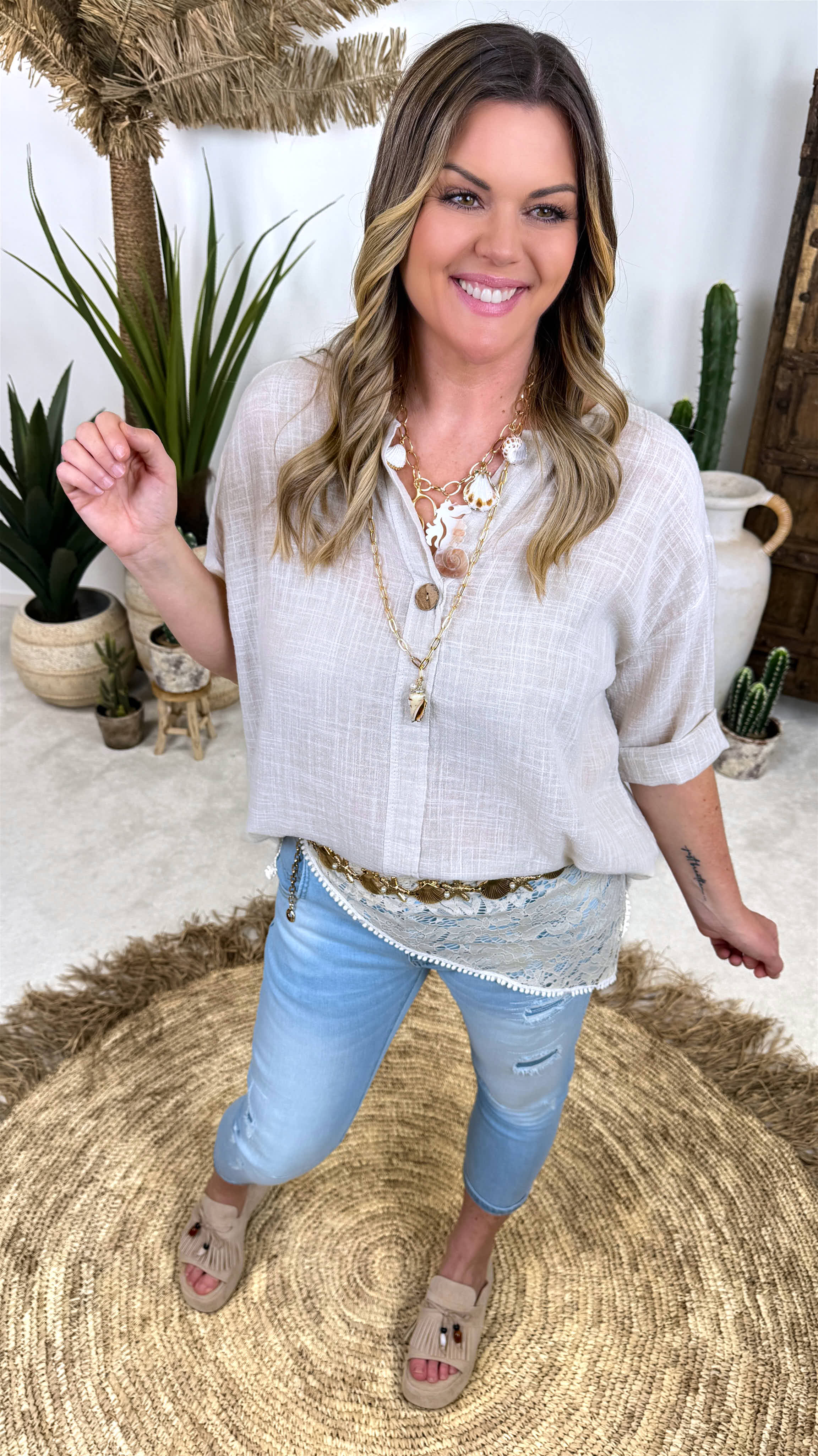 Bluse Wild Serenity *Beige*