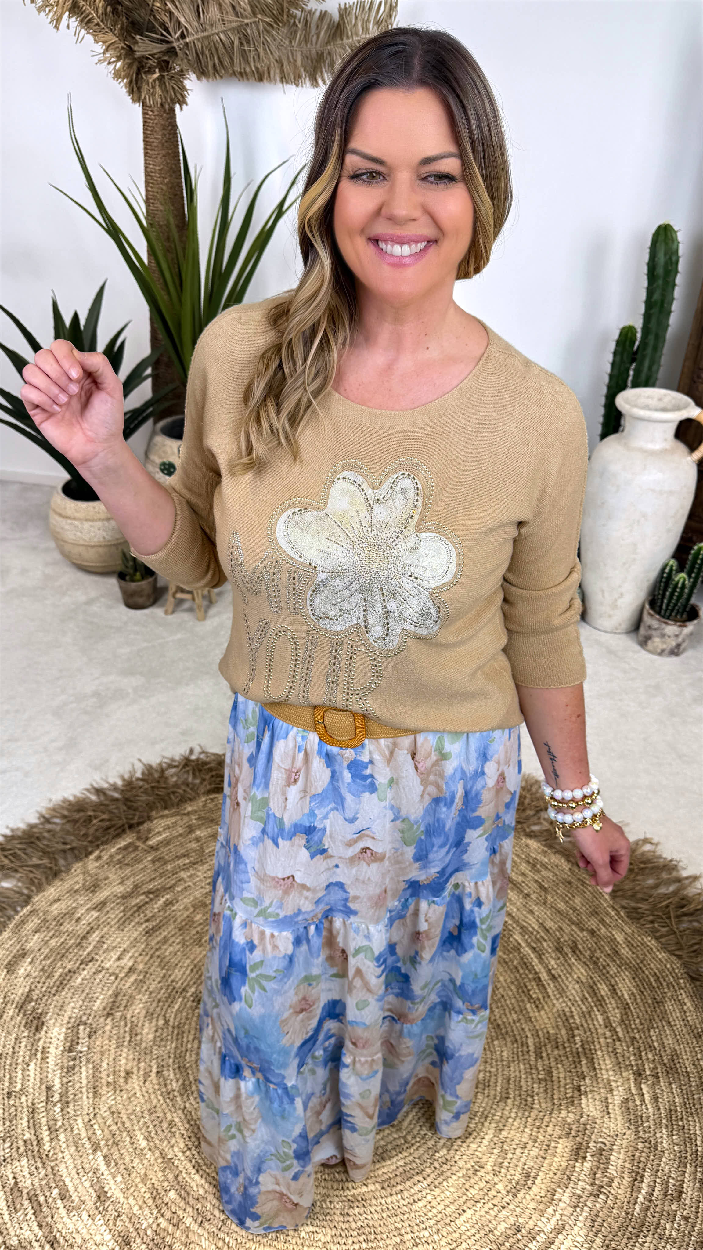 Pullover Mini Blossom *Camel*