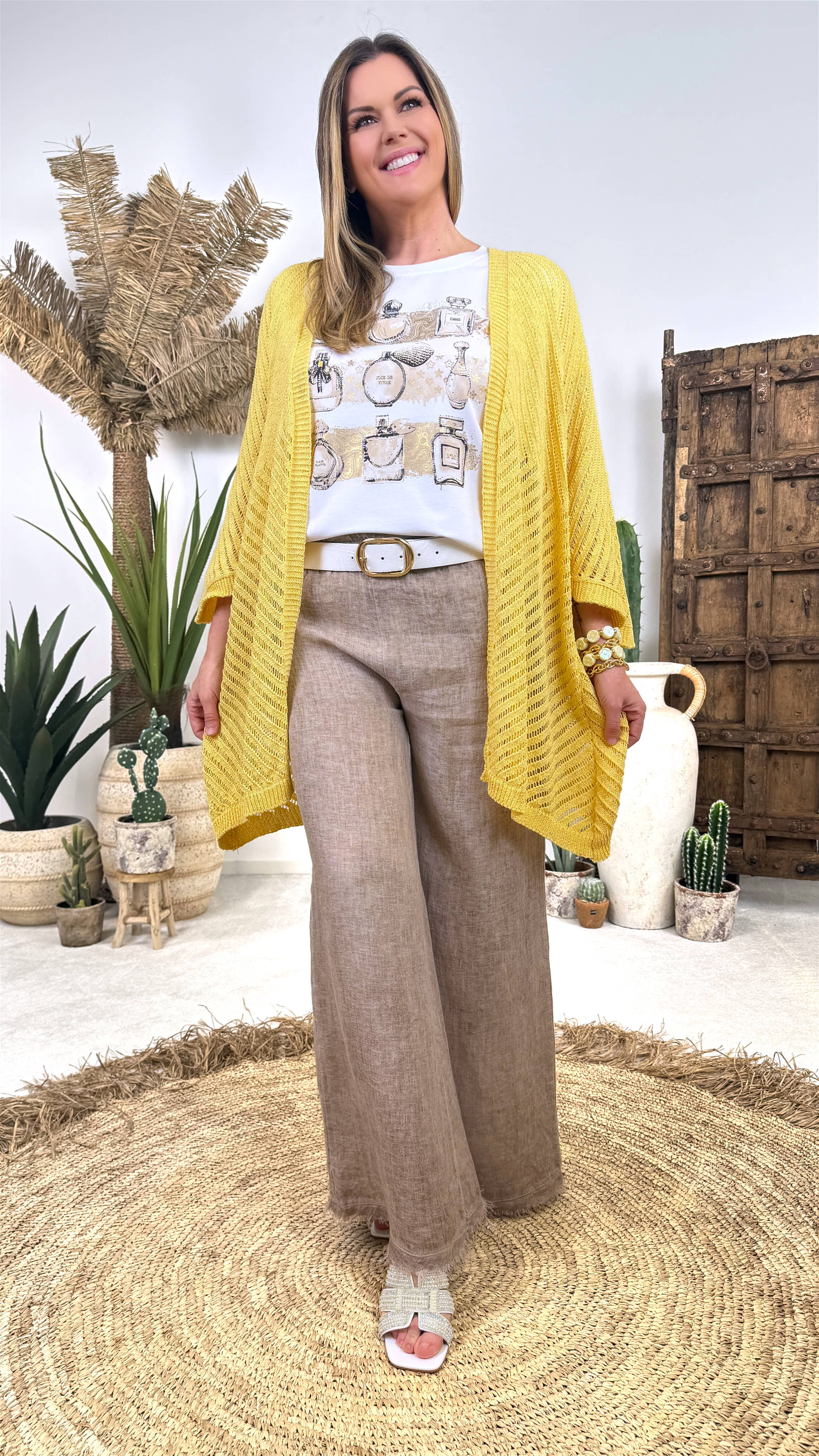 Leinenhose Ibiza Sand *Taupe*