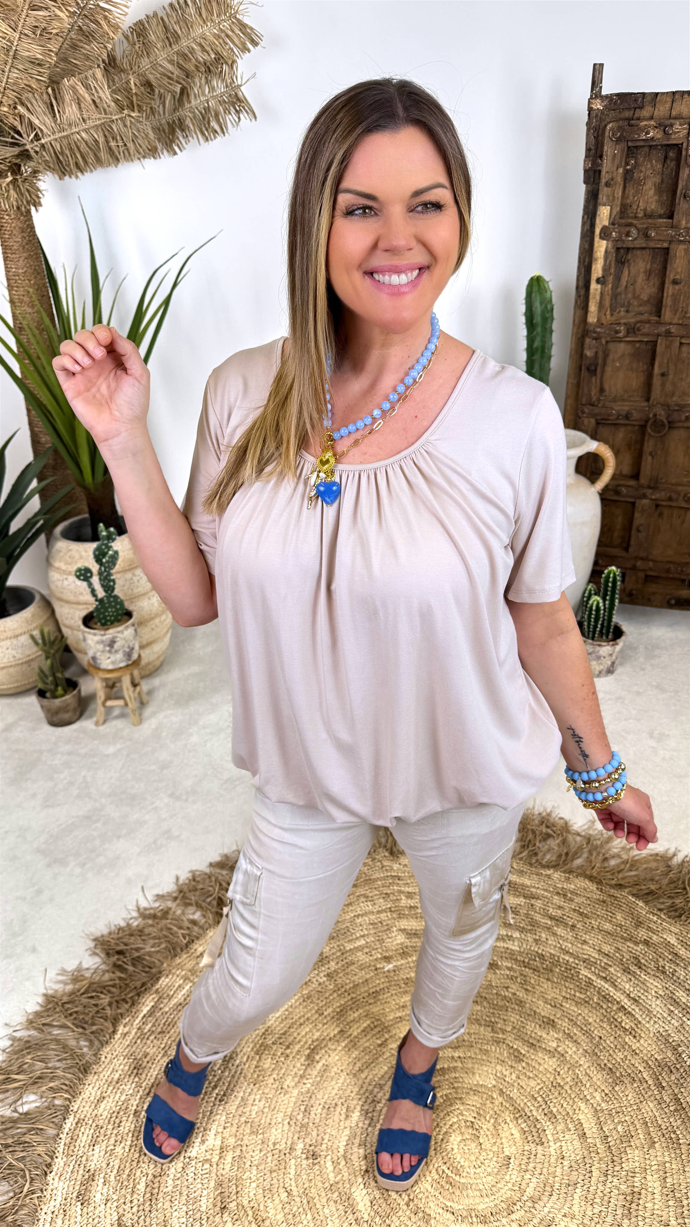 T-Shirt Happy Flow *Beige*