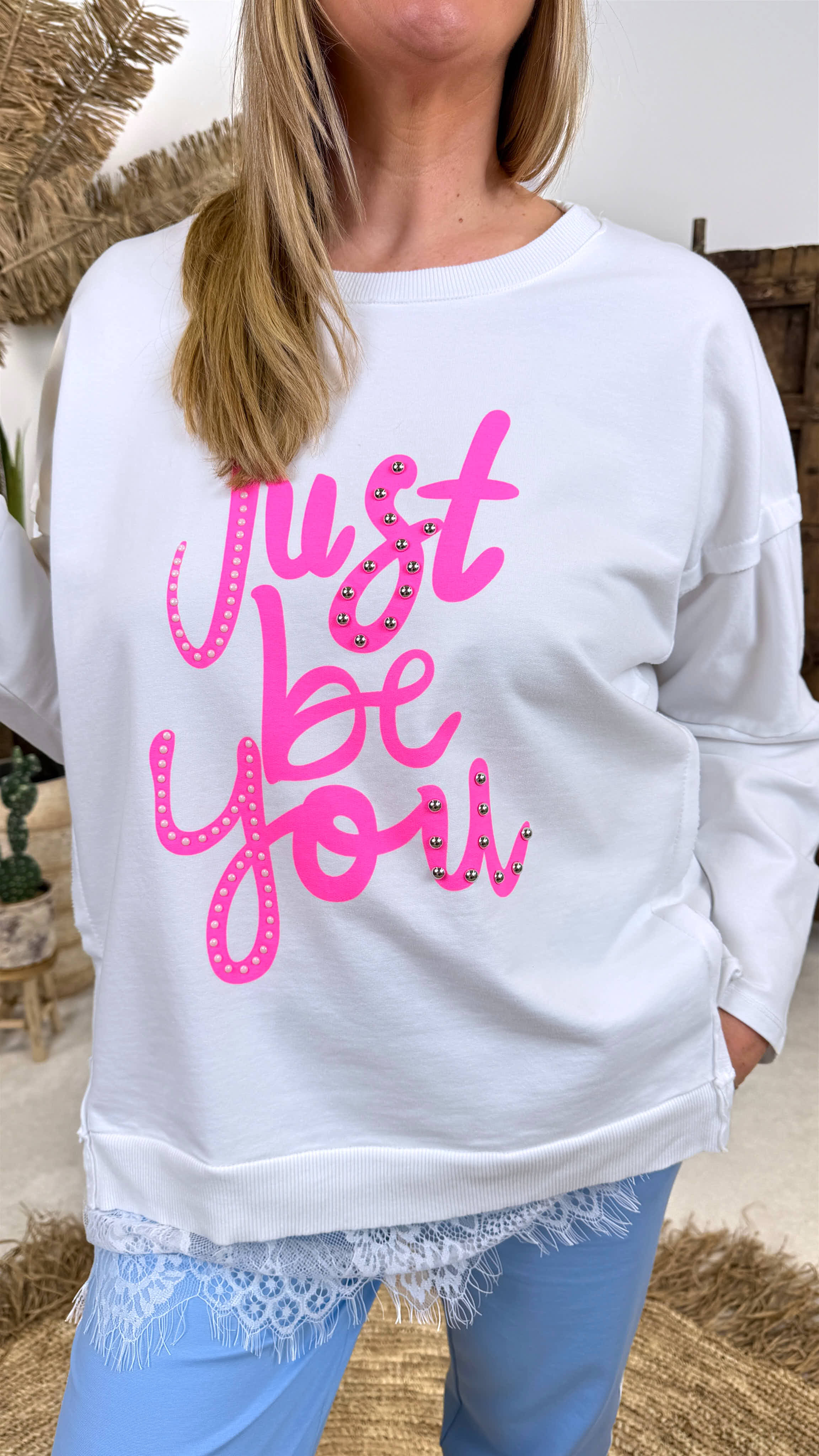 Pullover Just Be You *Weiß*