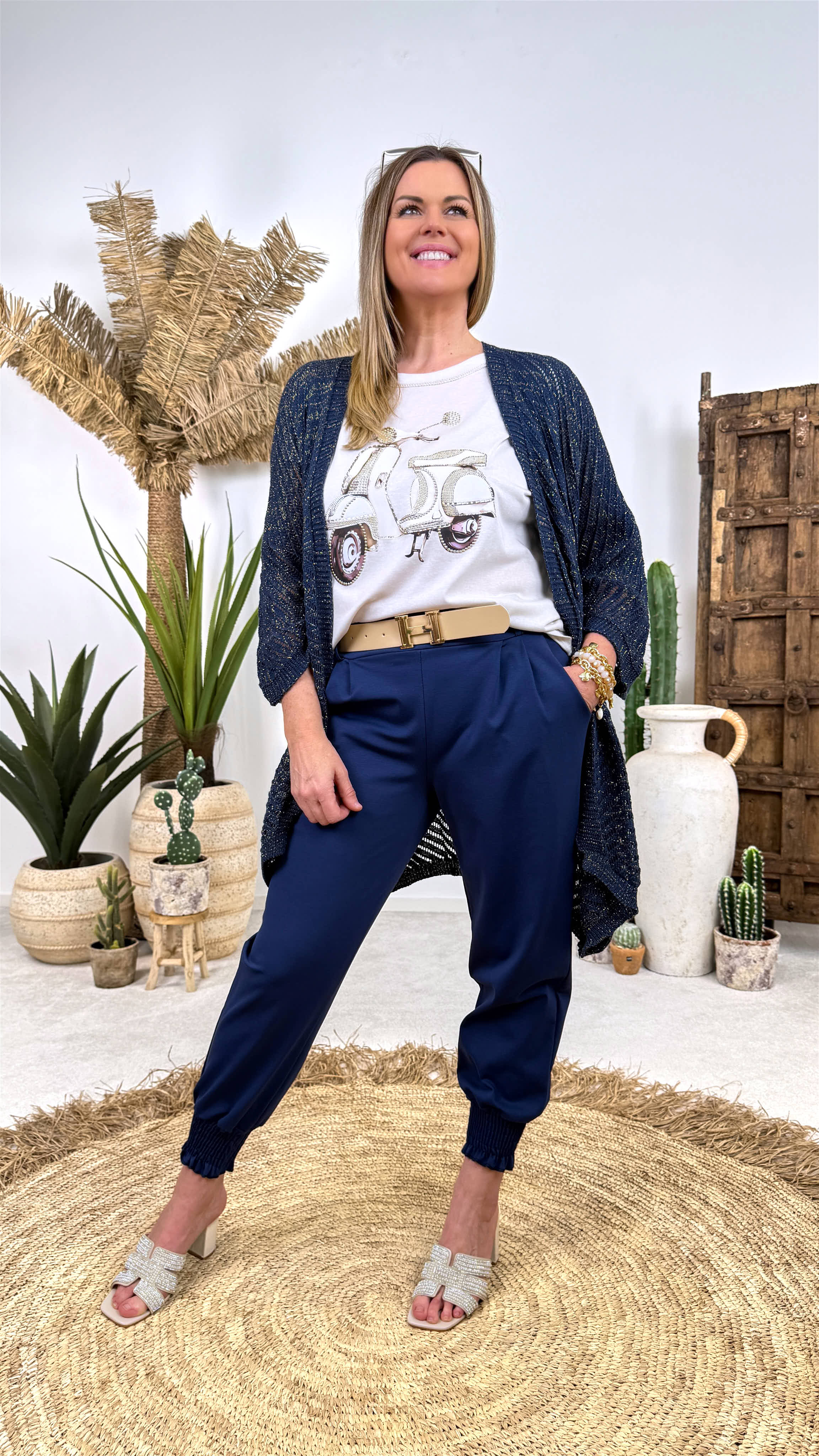 Hose Monaco Chic *Dunkelblau*