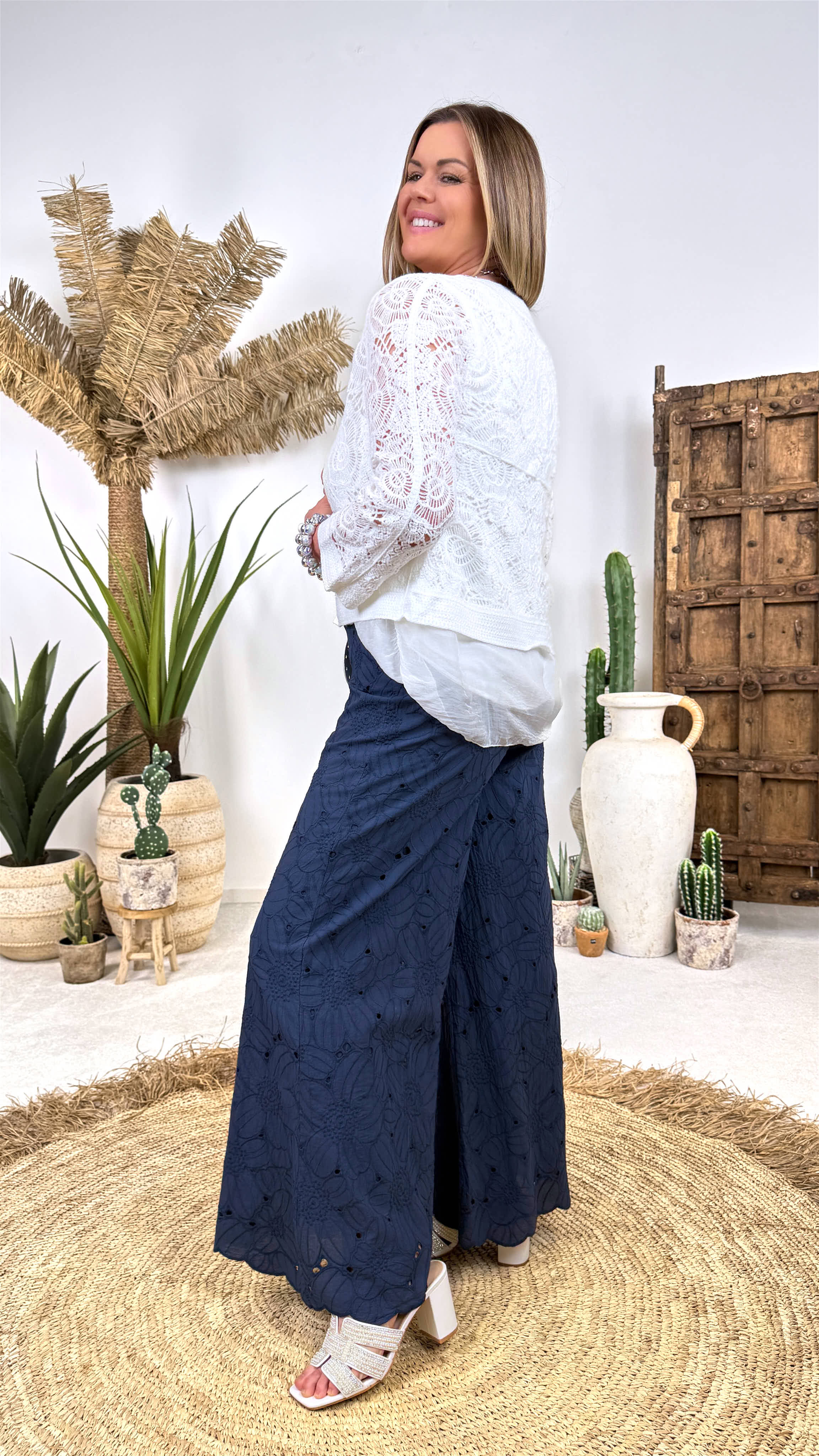 Häkel-Cardigan Ibiza Lace *Weiß*