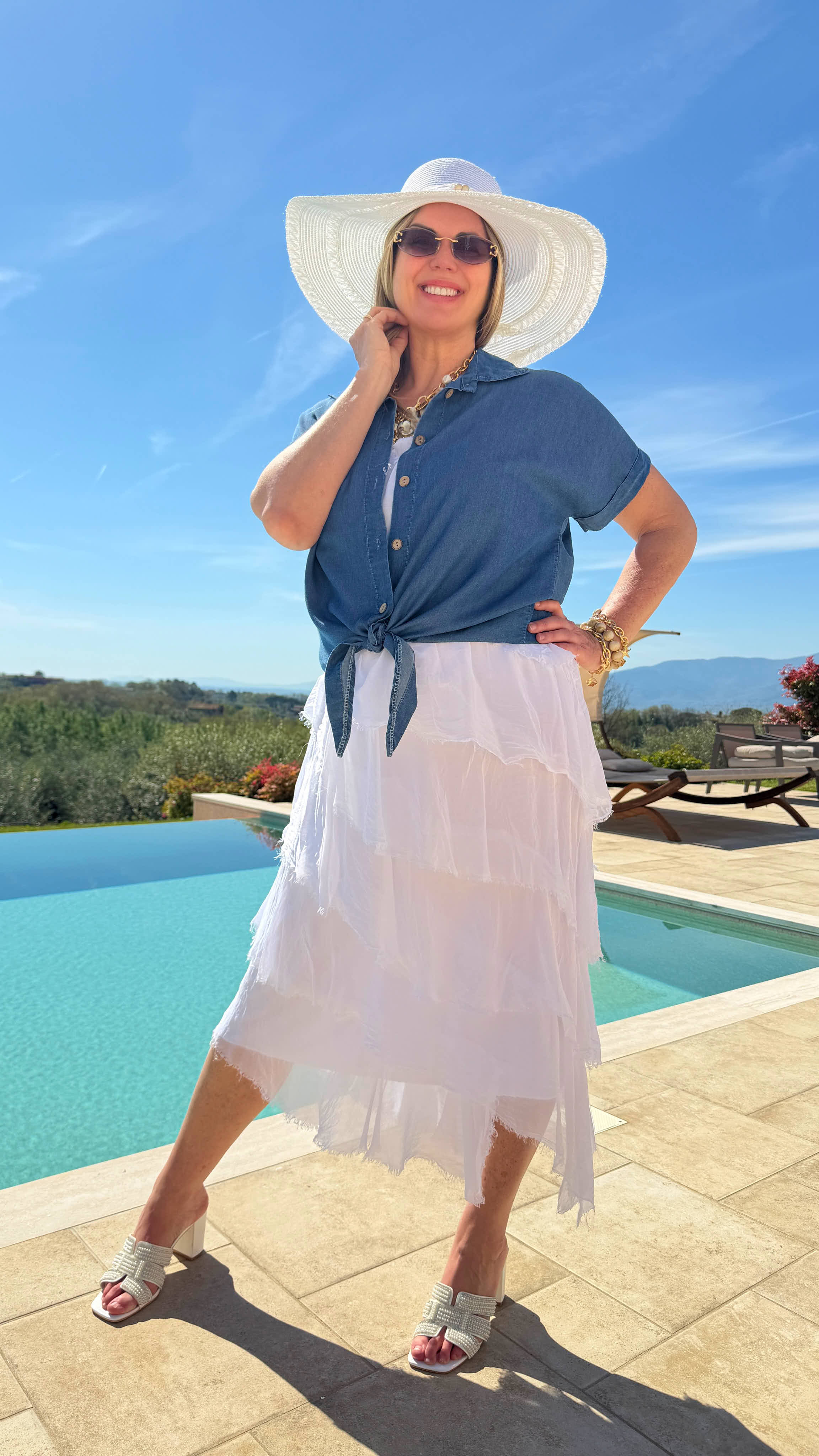 Kleid Santorini Waves *Weiß*