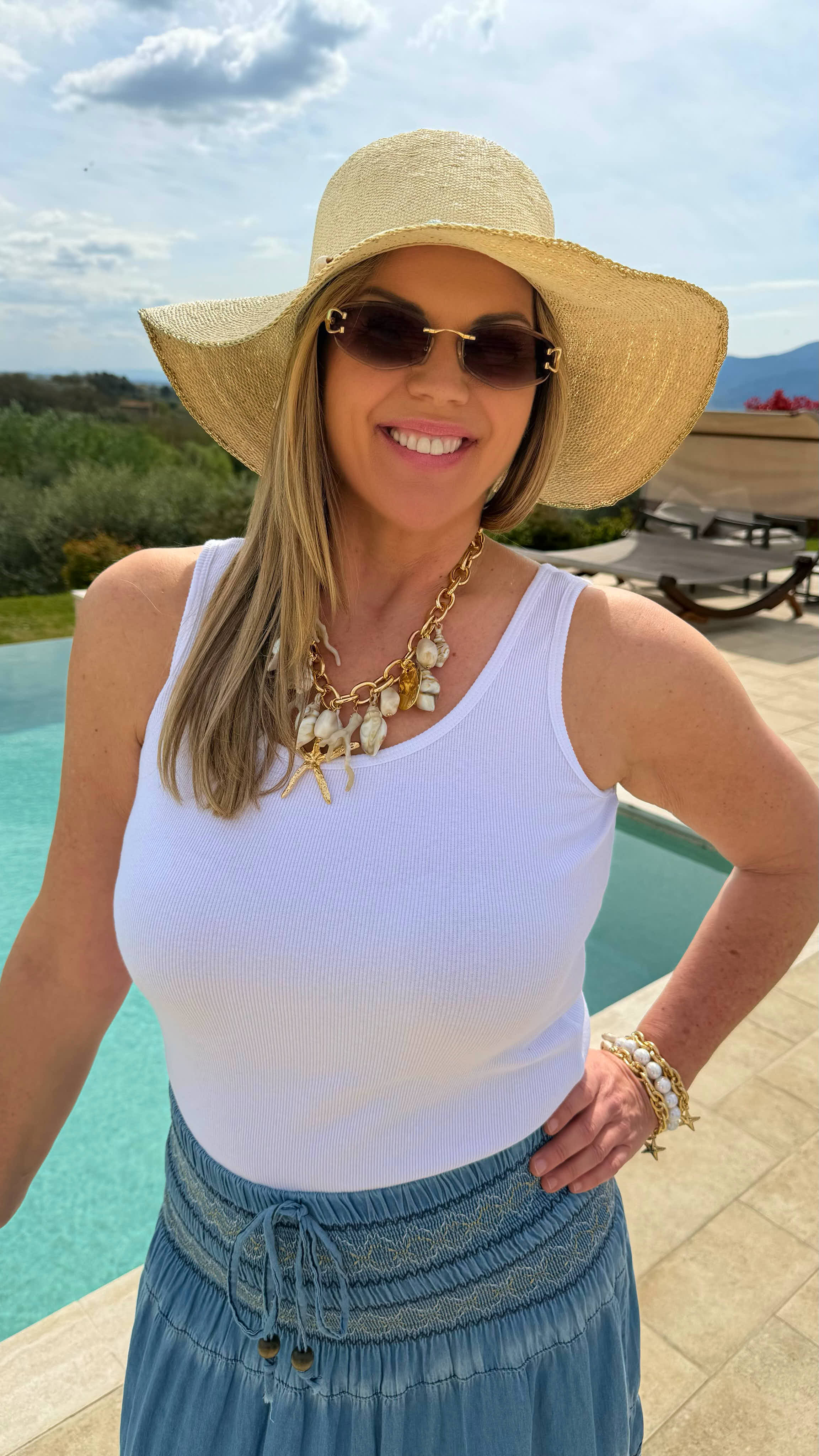 Ripp-Shirt Capri Soft *Weiß*