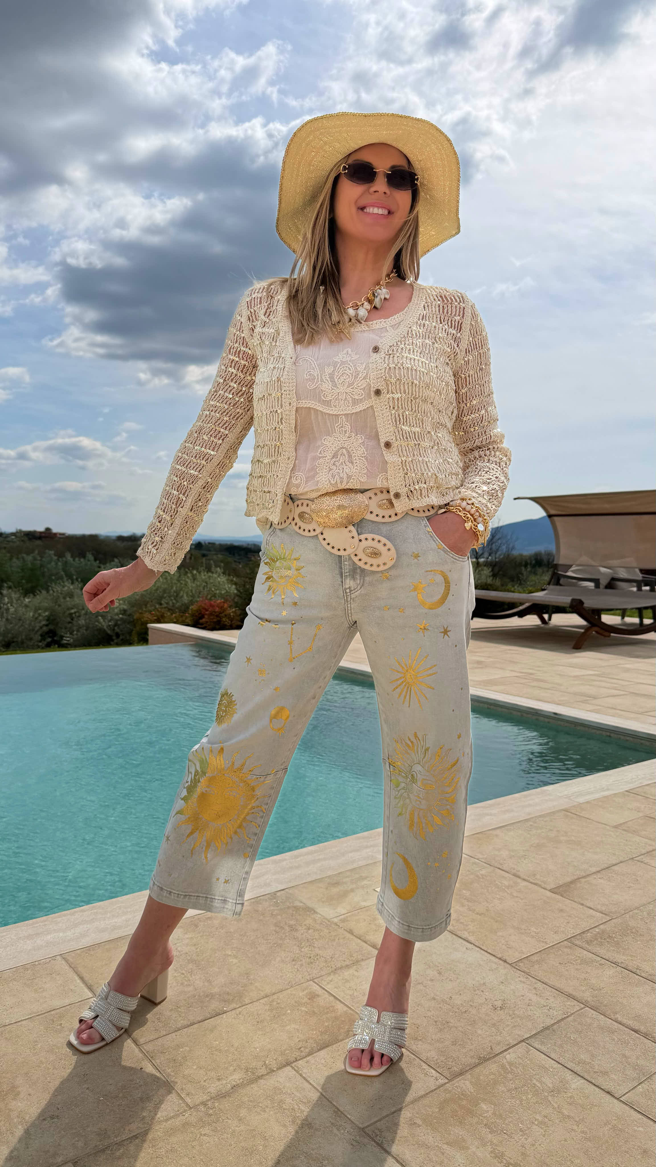 Häkel Cardigan Summer Glam *Beige*