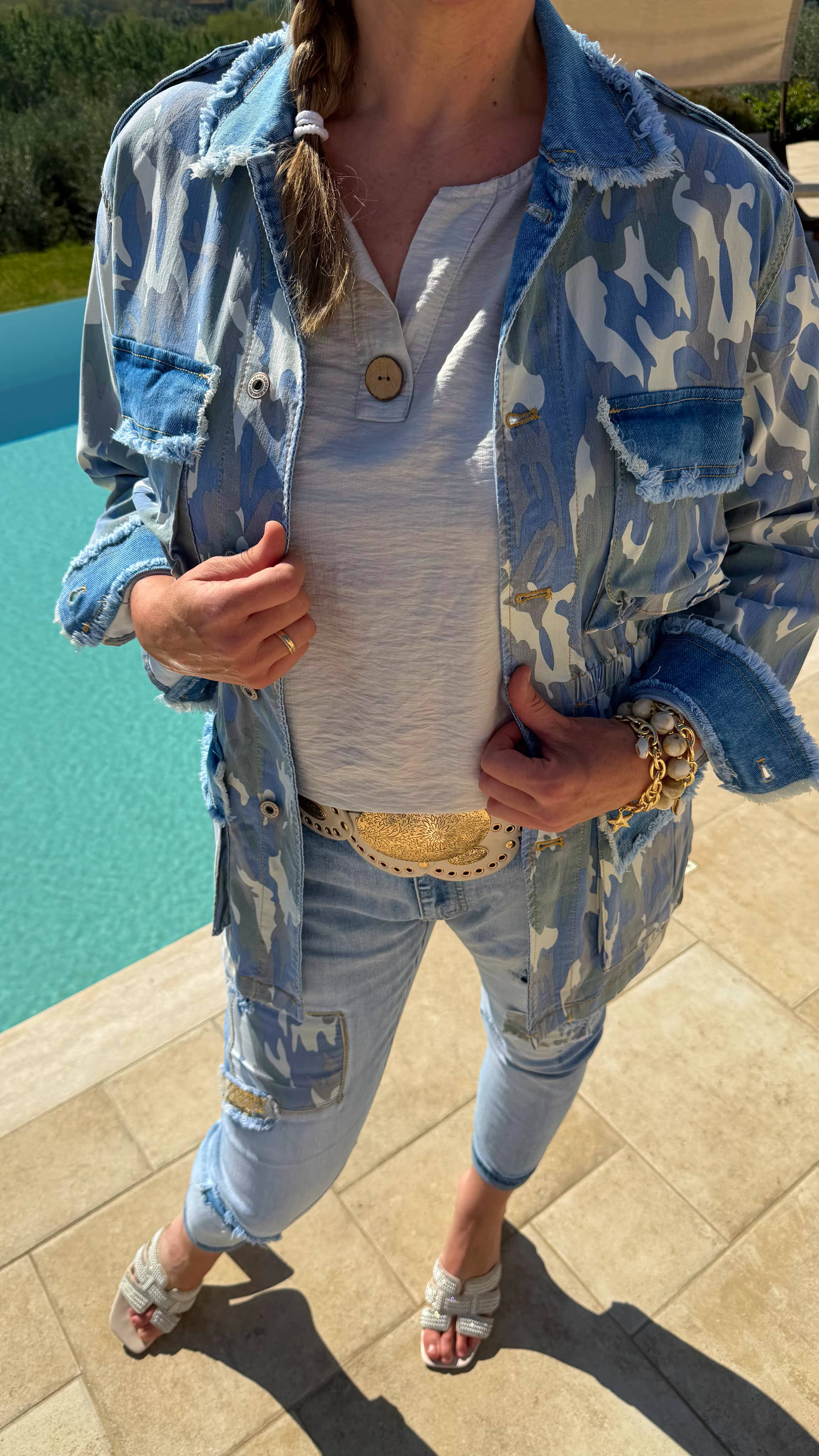 Jeansjacke Camo Chic