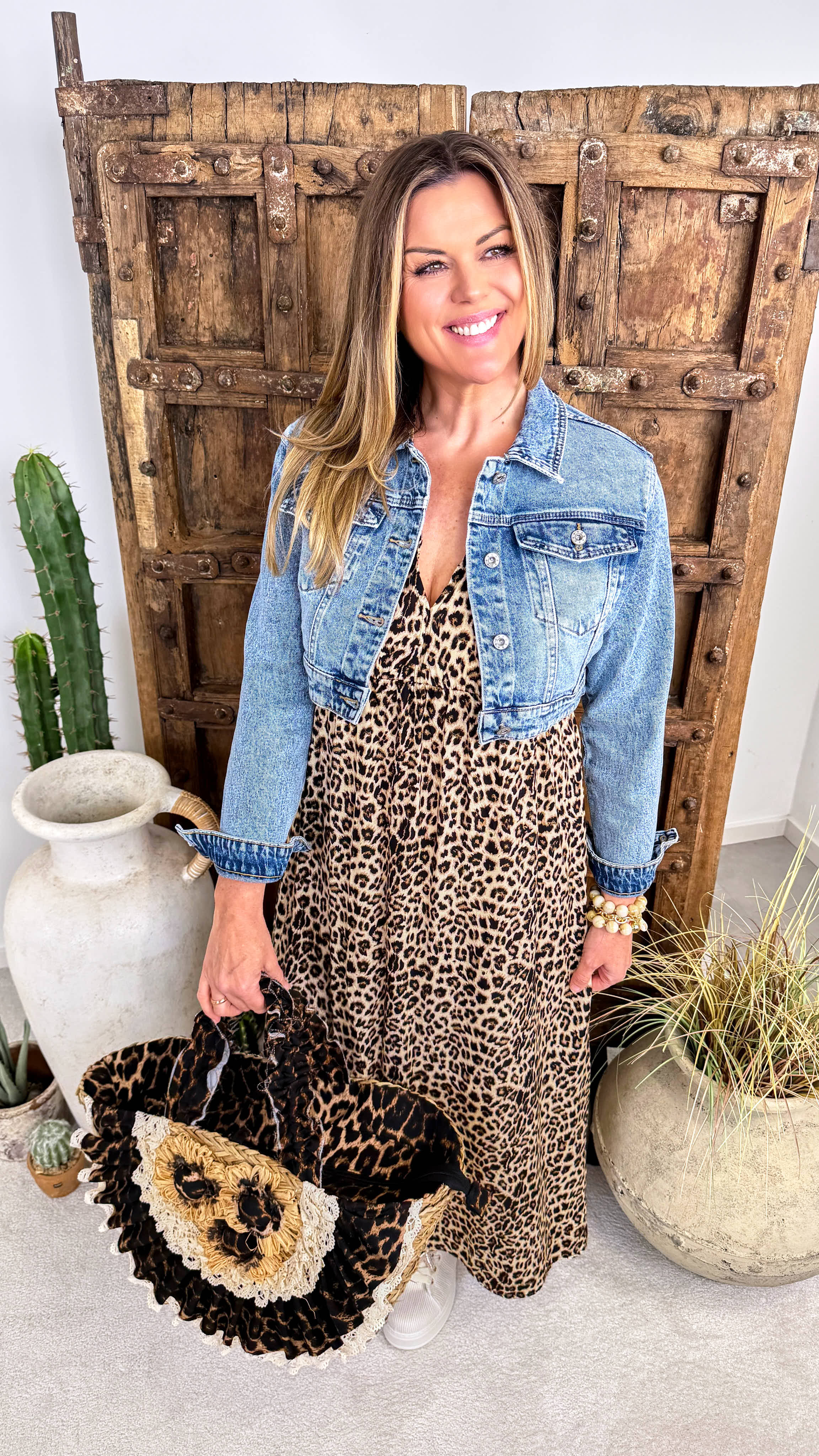 Jeansjacke Cool Crop *Blau*