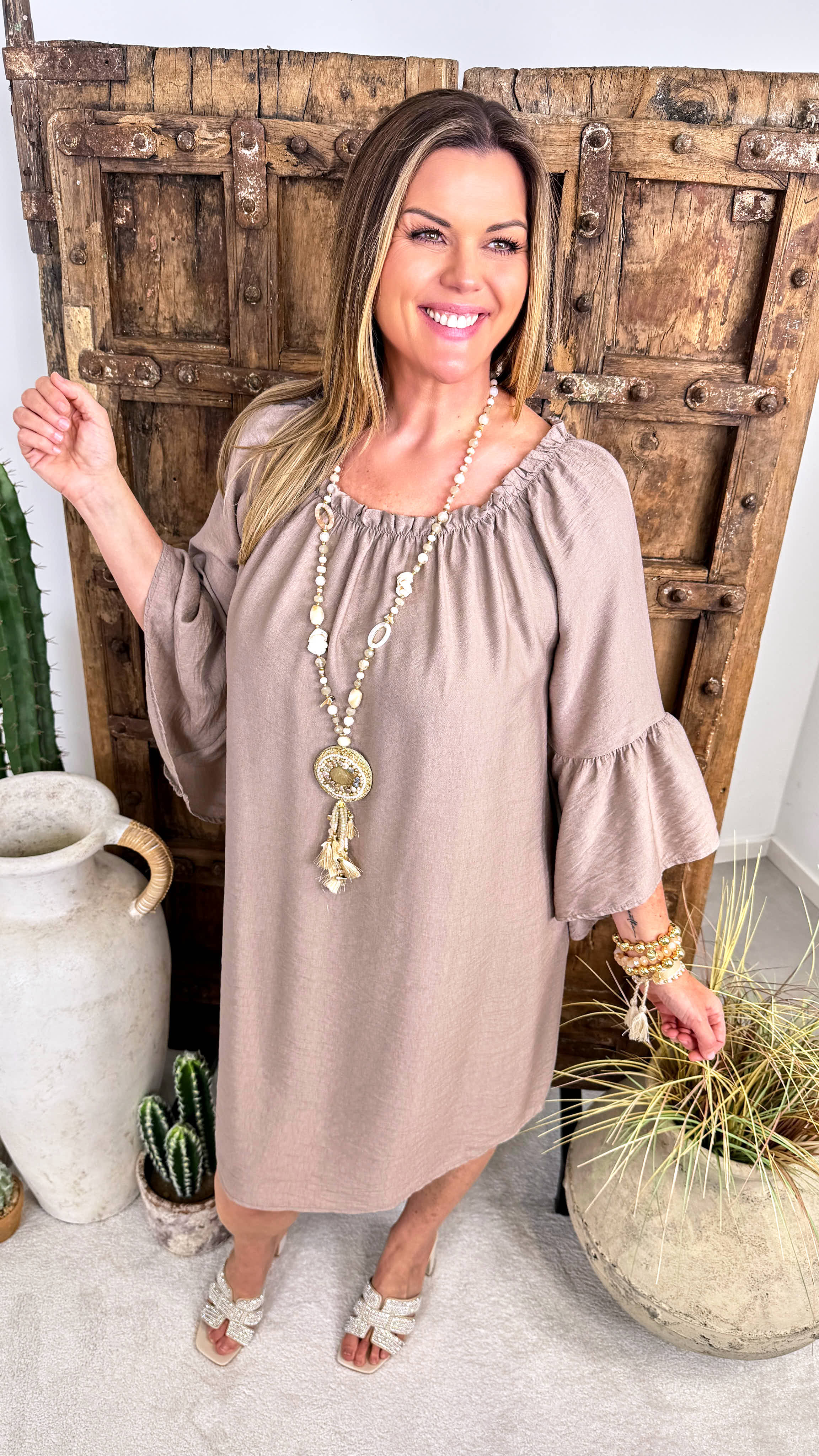 Kleid Pearl Heaven *Taupe*