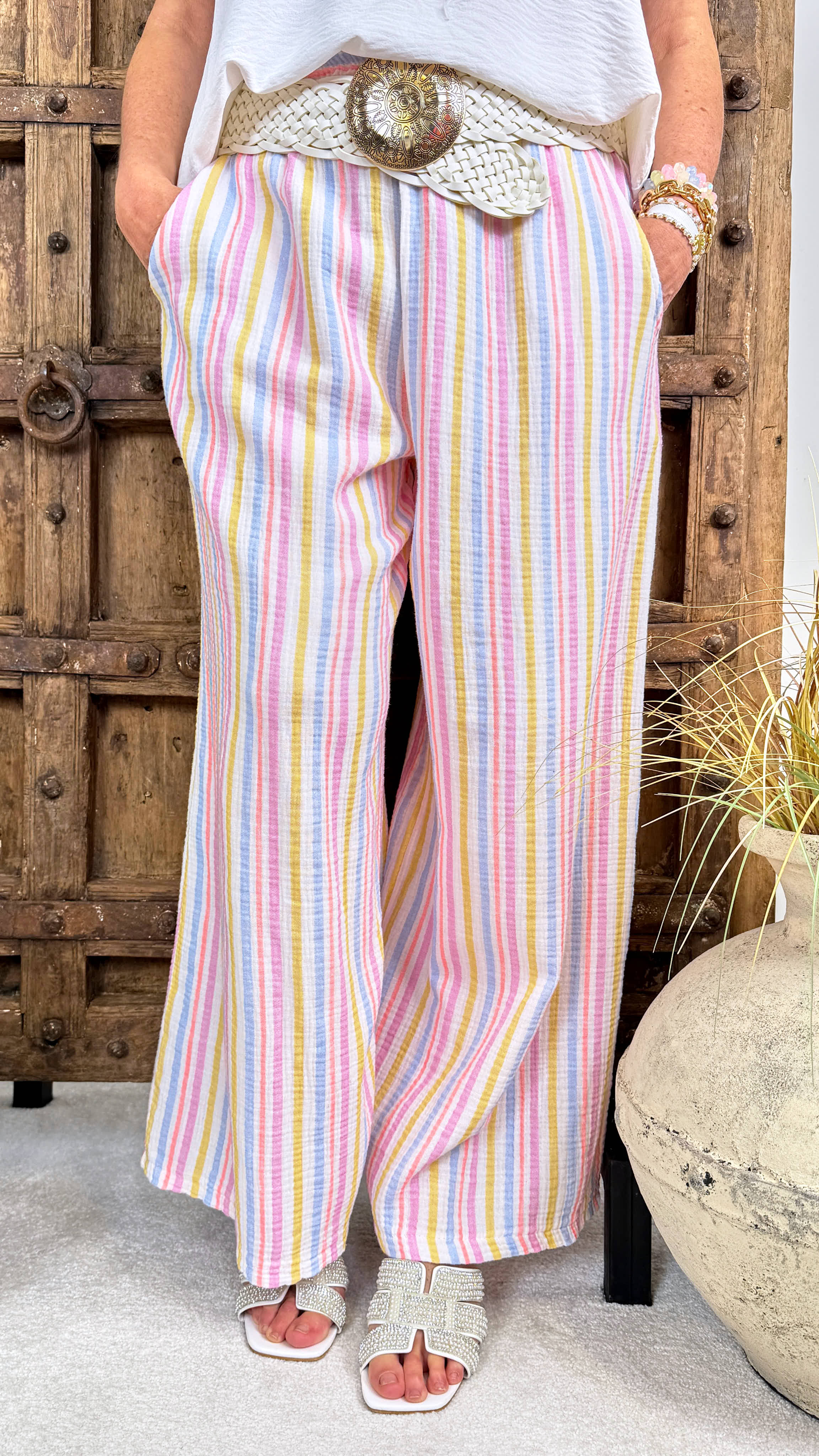 Culotte Hose Sunshine Stripe