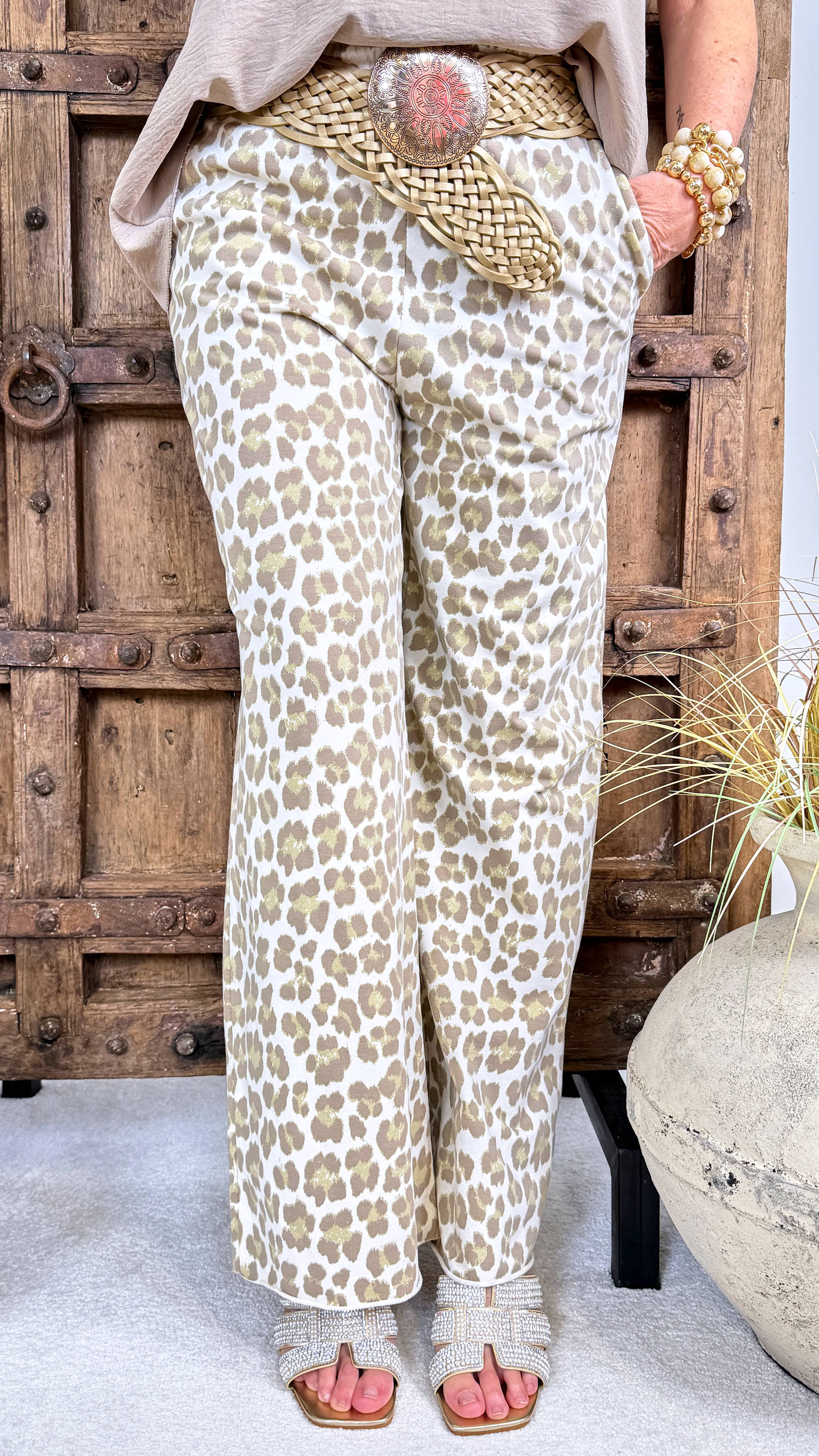 Weite Hose Leo Luxe *Beige*