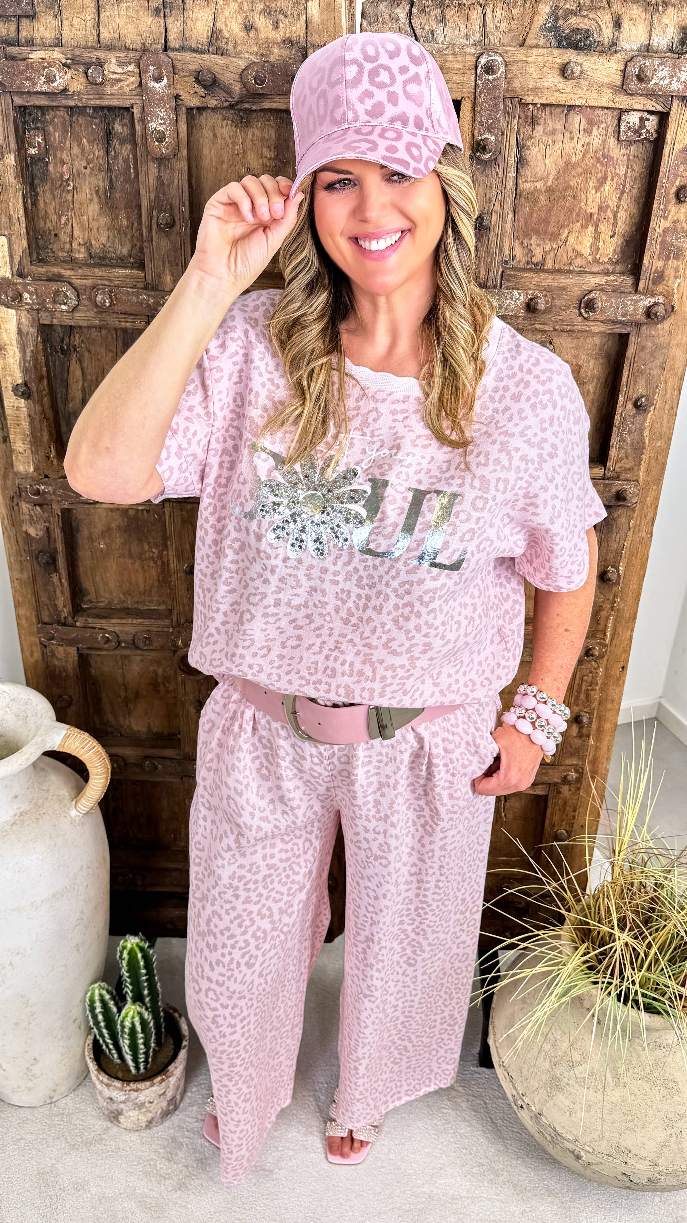 Leinen Hose Wild Comfort *Rosa*
