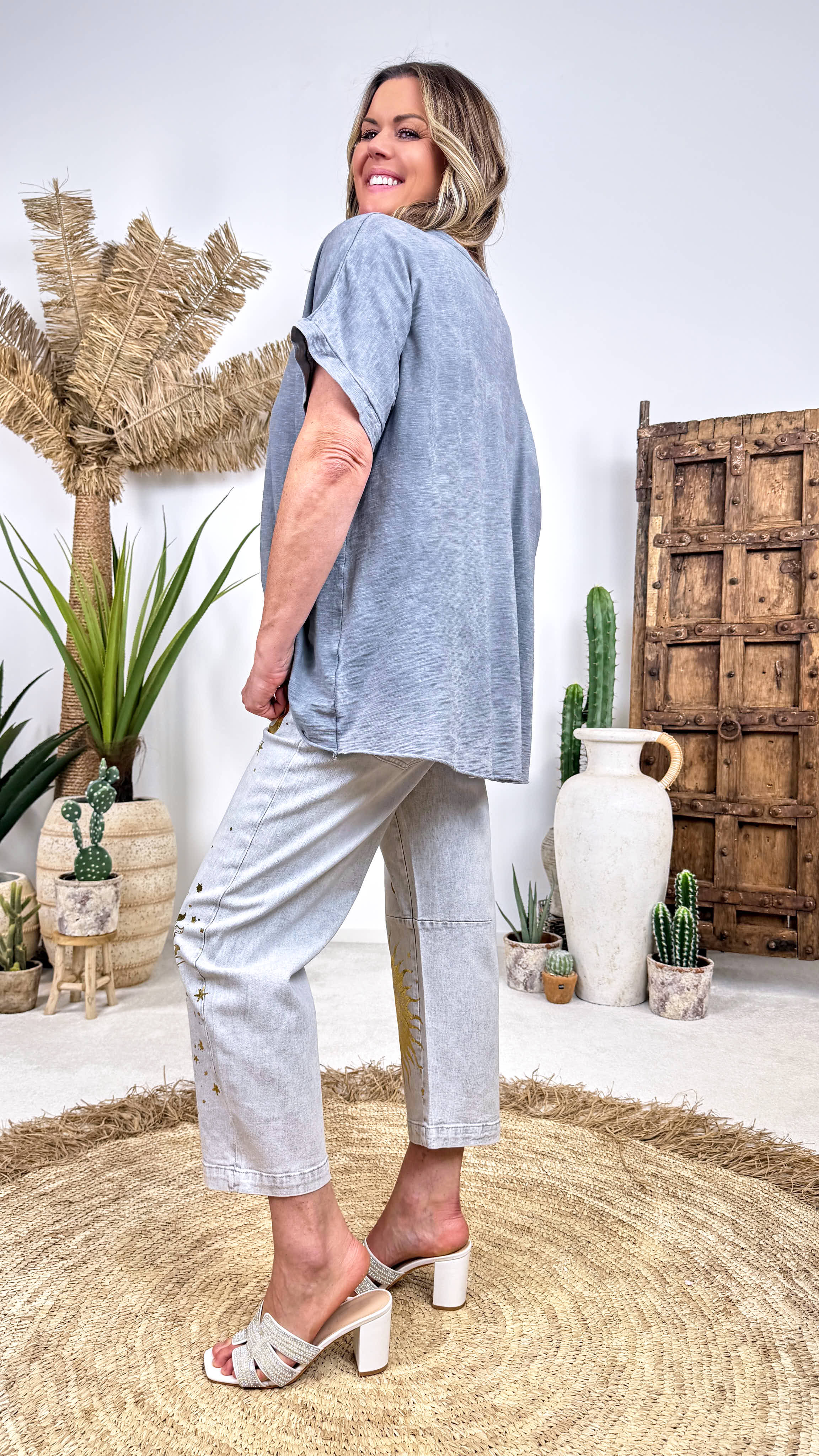 Oversized Shirt Soul Beauty *Grau*