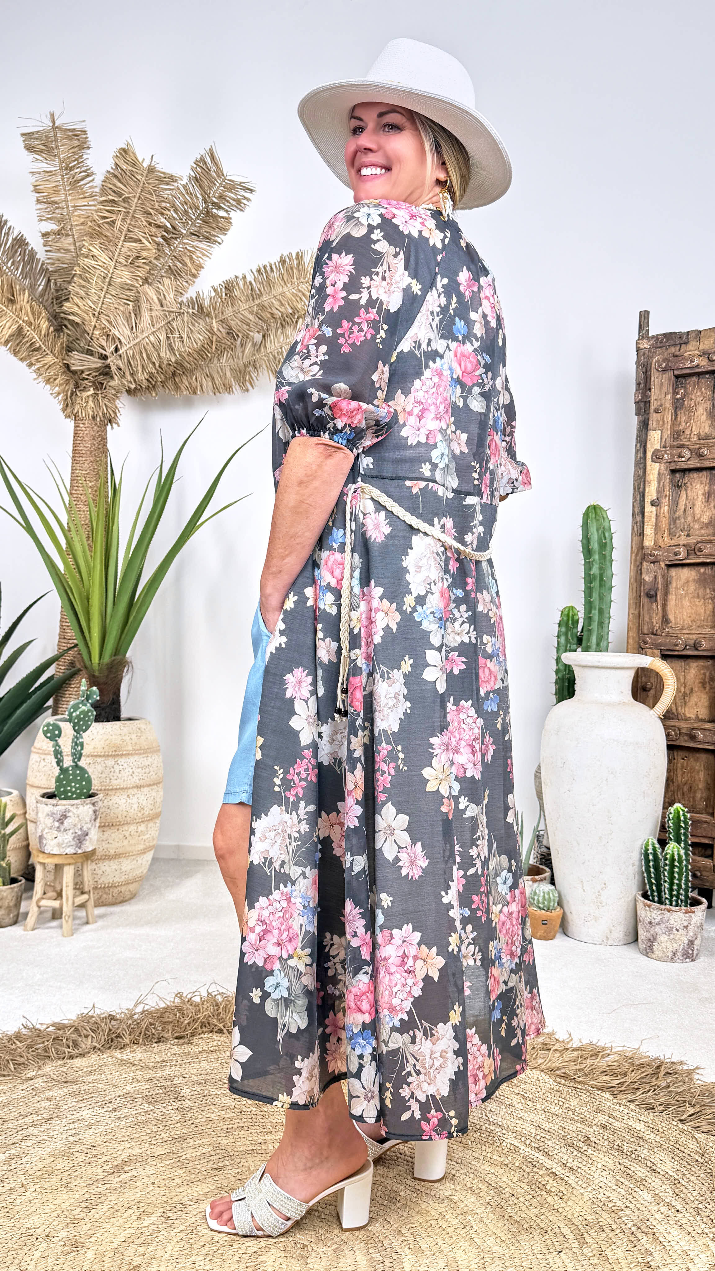 Langes Kleid Rosalie Sky *Schwarz*