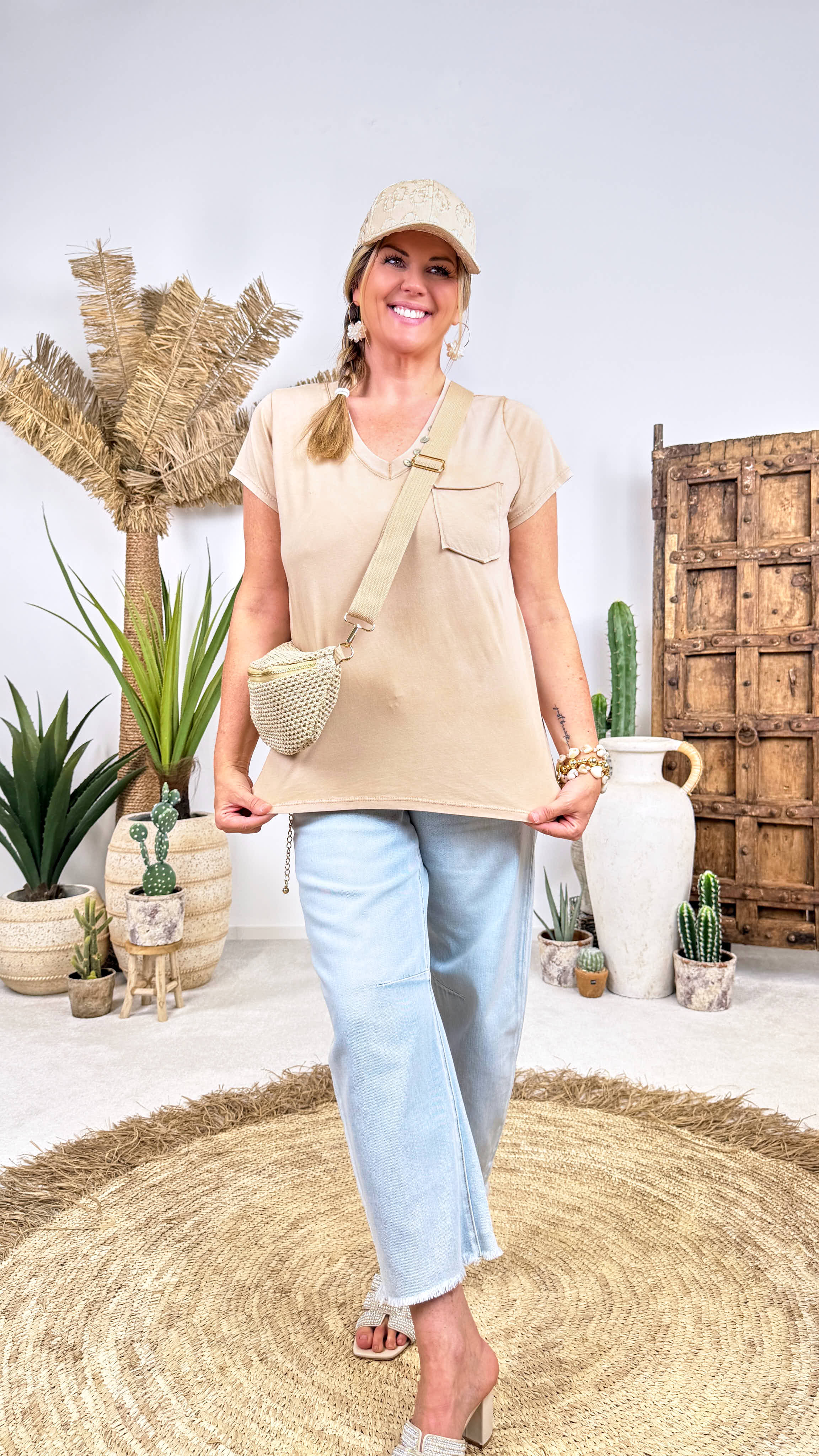 T-Shirt Sweet Basic *Camel*