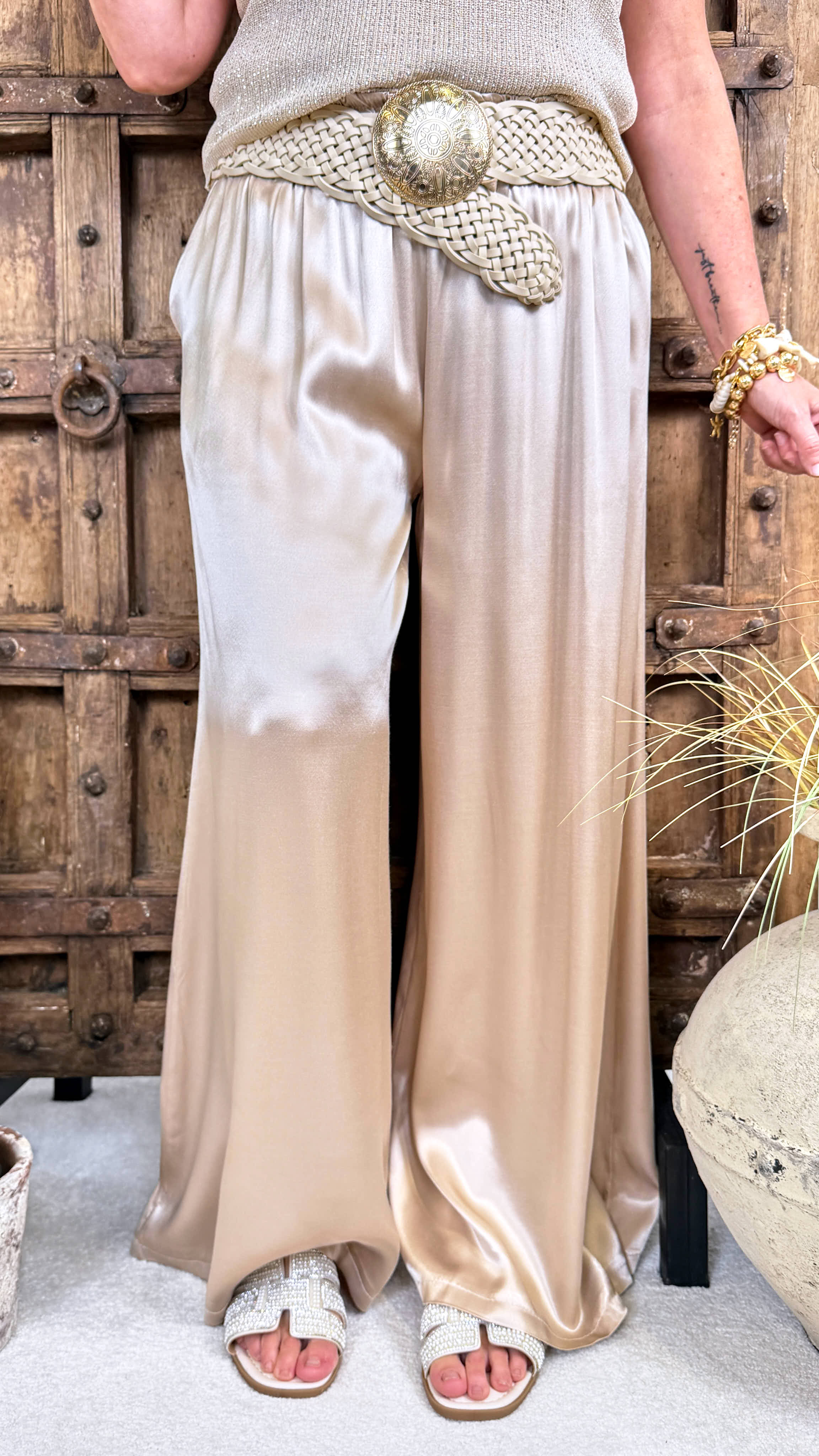 Weite Hose Silk Touch *Gold*