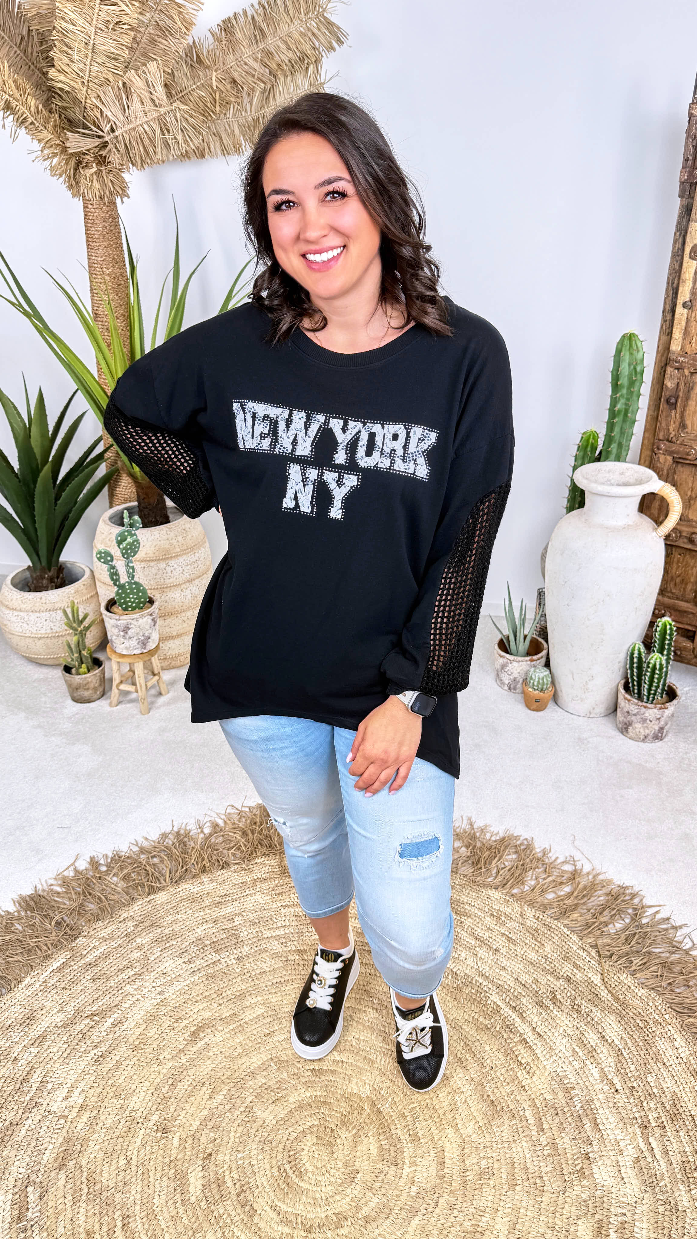 Sweatshirt NY City *Schwarz*
