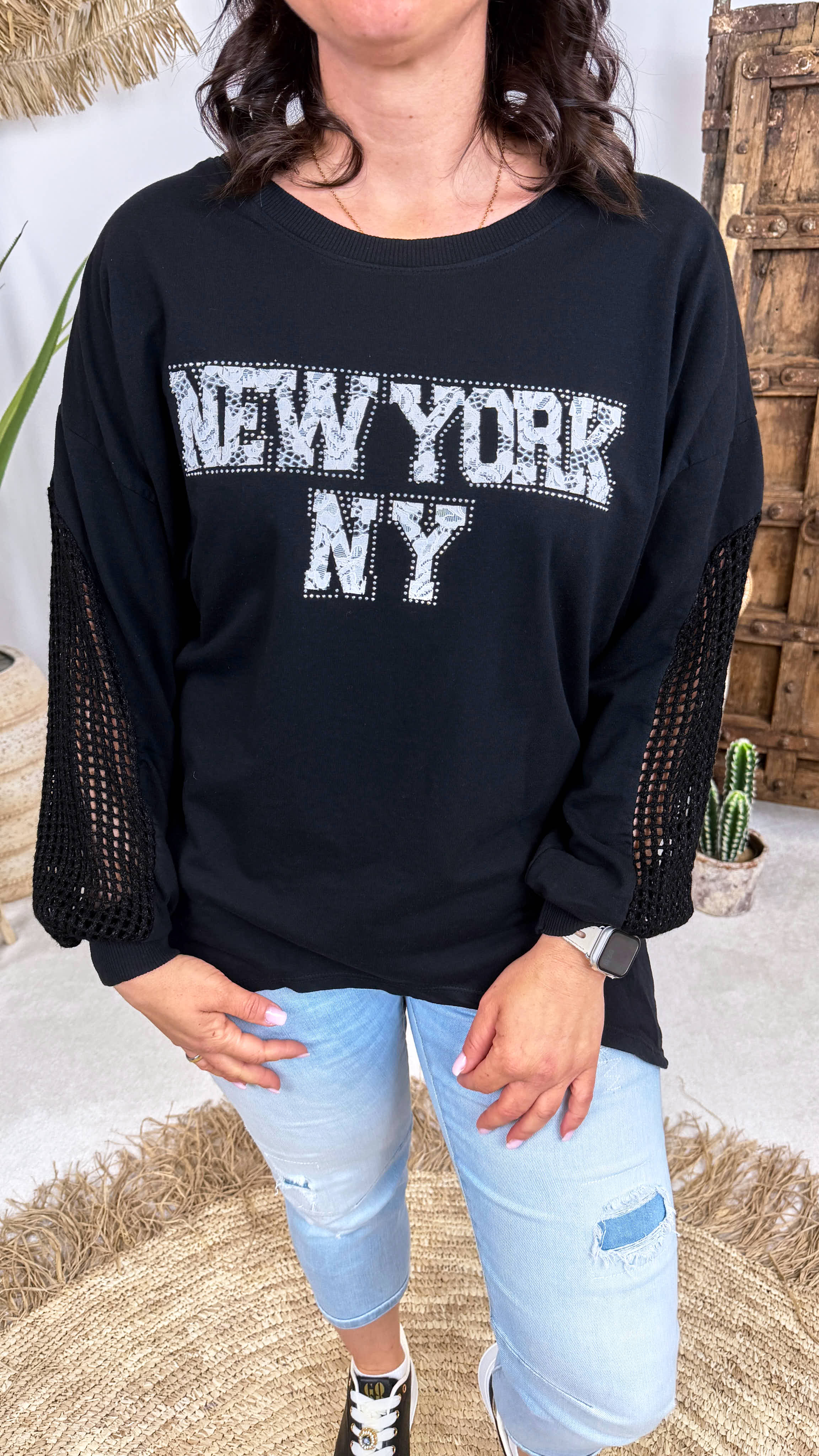 Sweatshirt NY City *Schwarz*