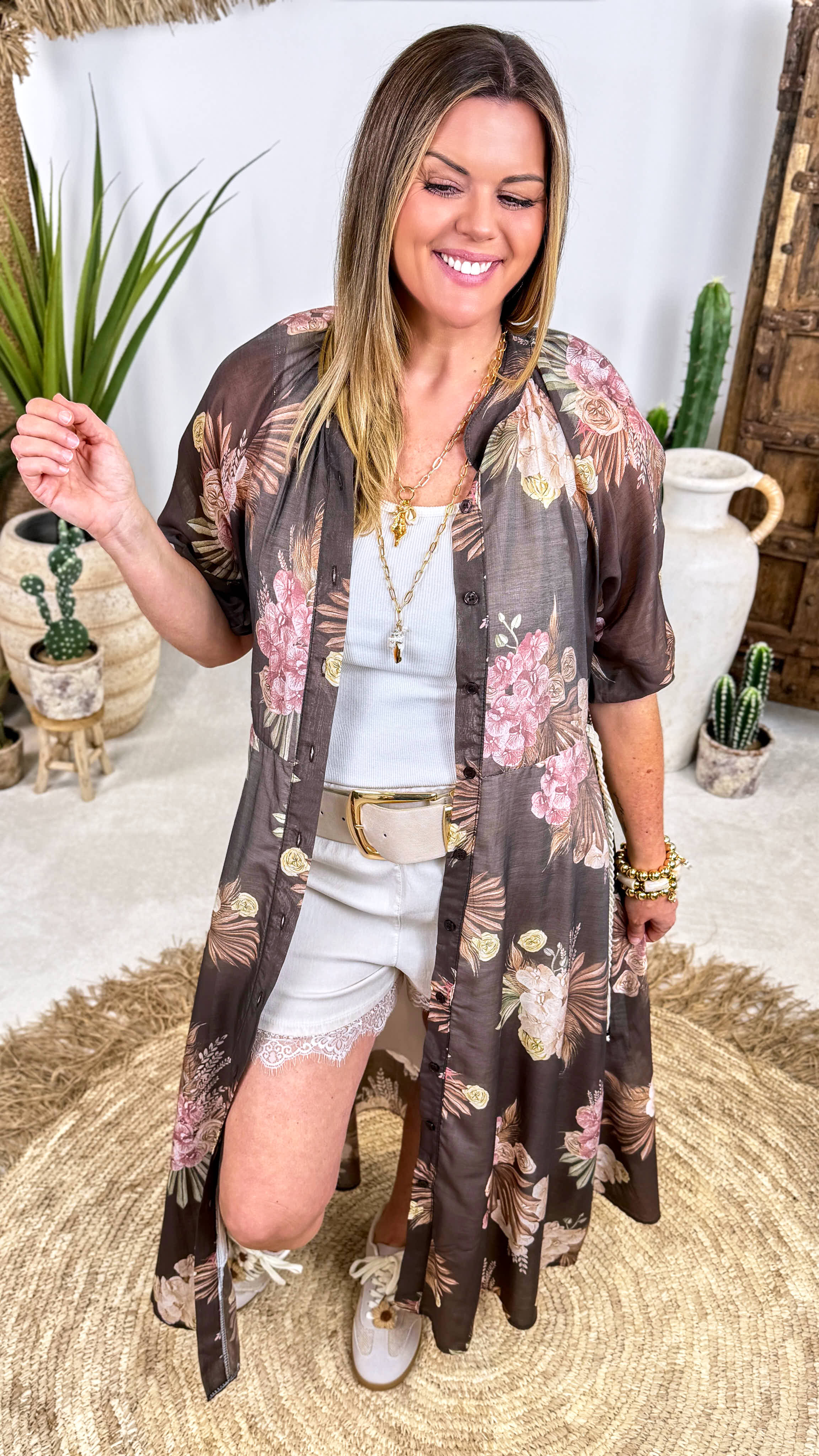 Langes Kleid Dark Paradise