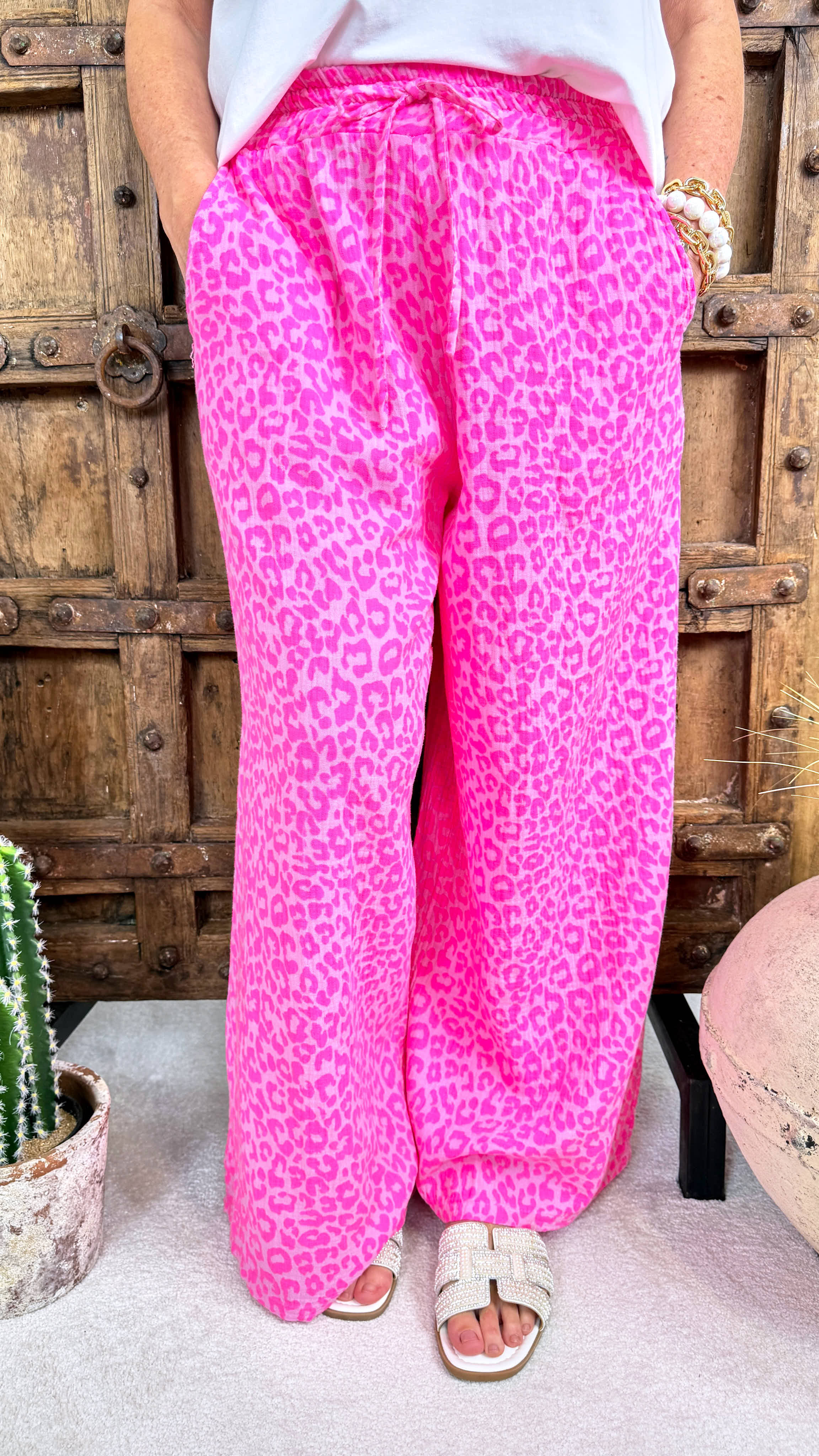 Weite Hose Color Leo *Pink*