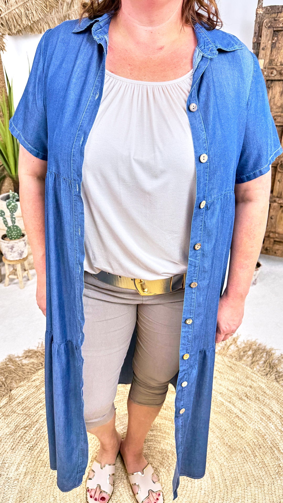 Langes Kleid Rivera *Dunkelblau*