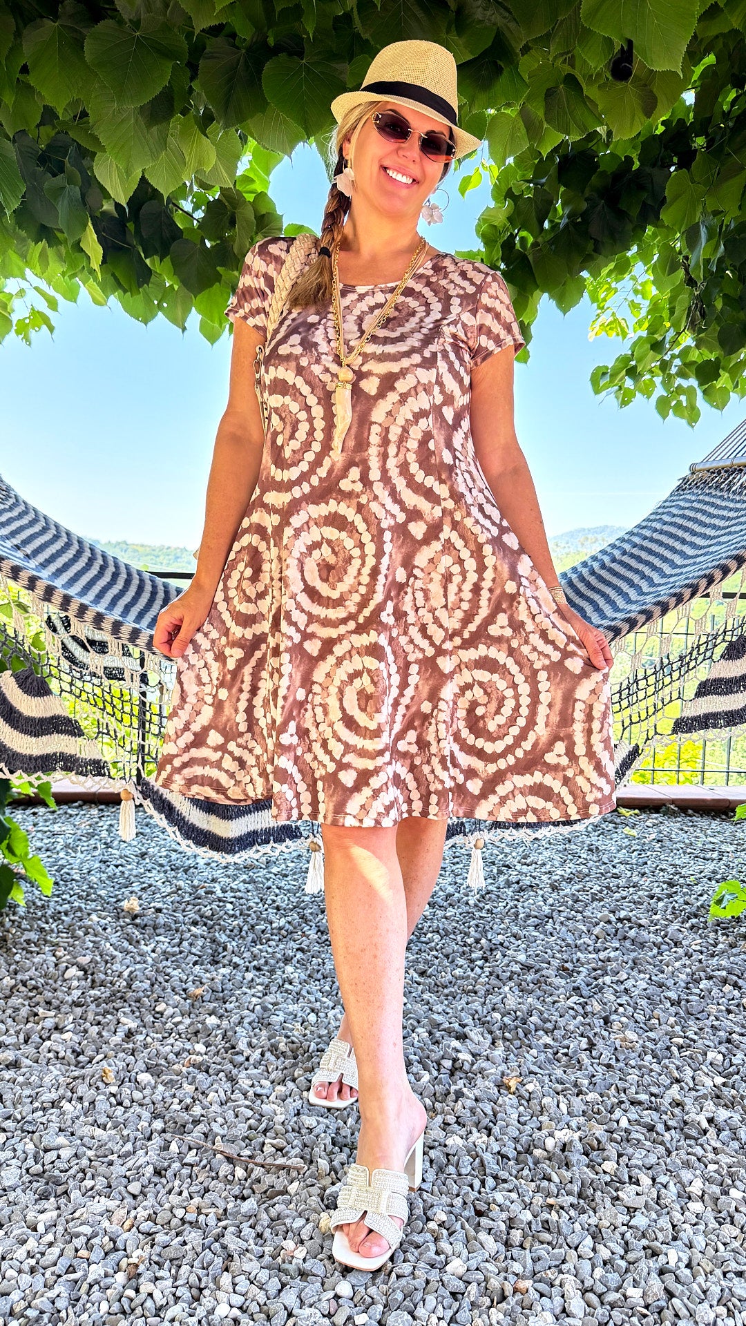 Kleid Summer Spiral *Schoko*