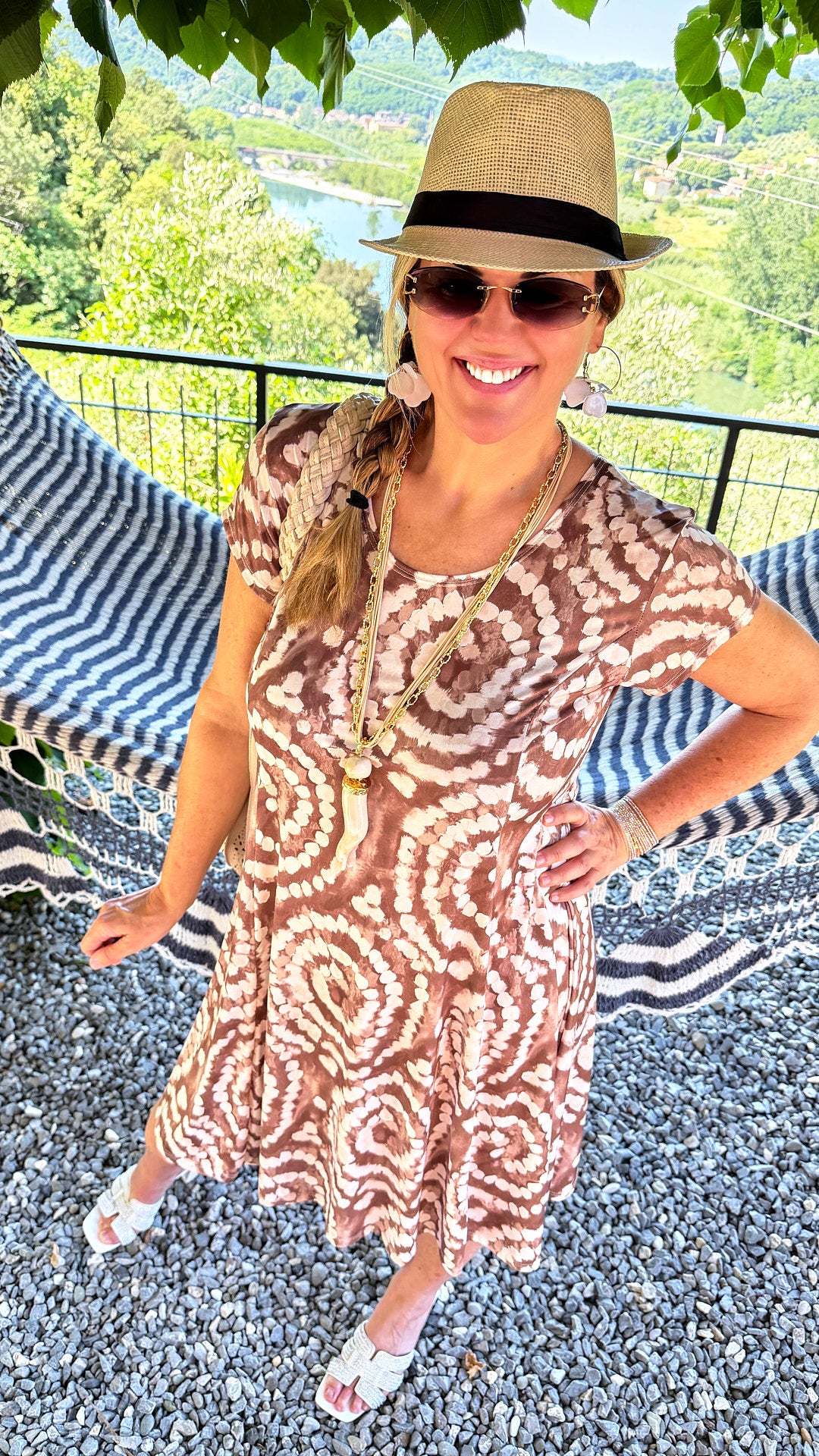 Kleid Summer Spiral *Schoko*