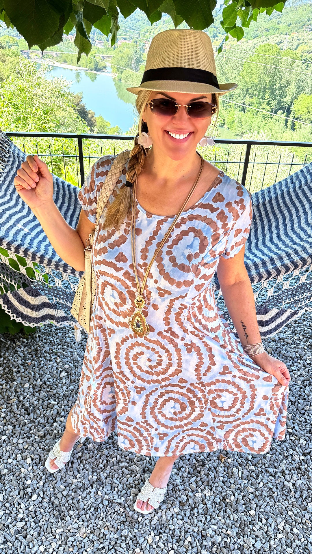 Kleid Summer Spiral *Blau*