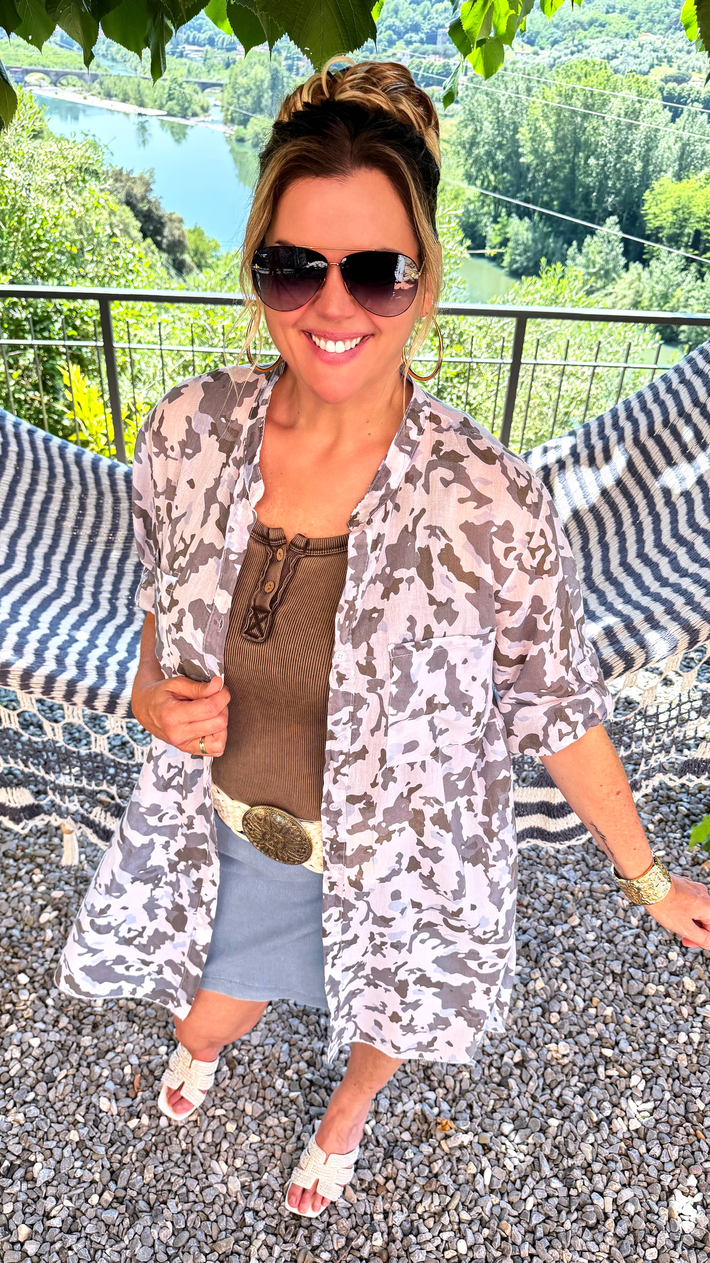 Long-Bluse Nordic Camo