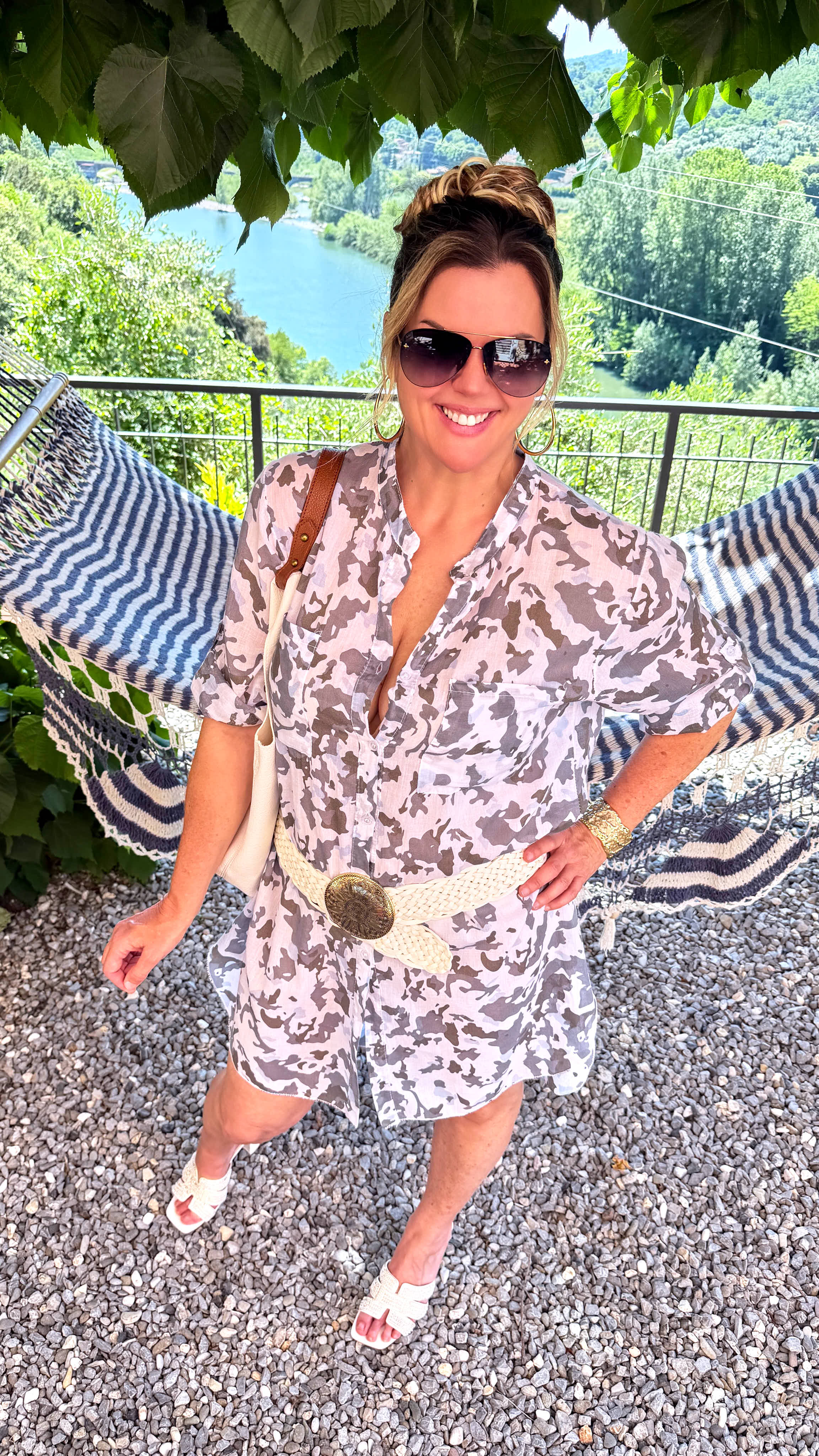 Long-Bluse Nordic Camo