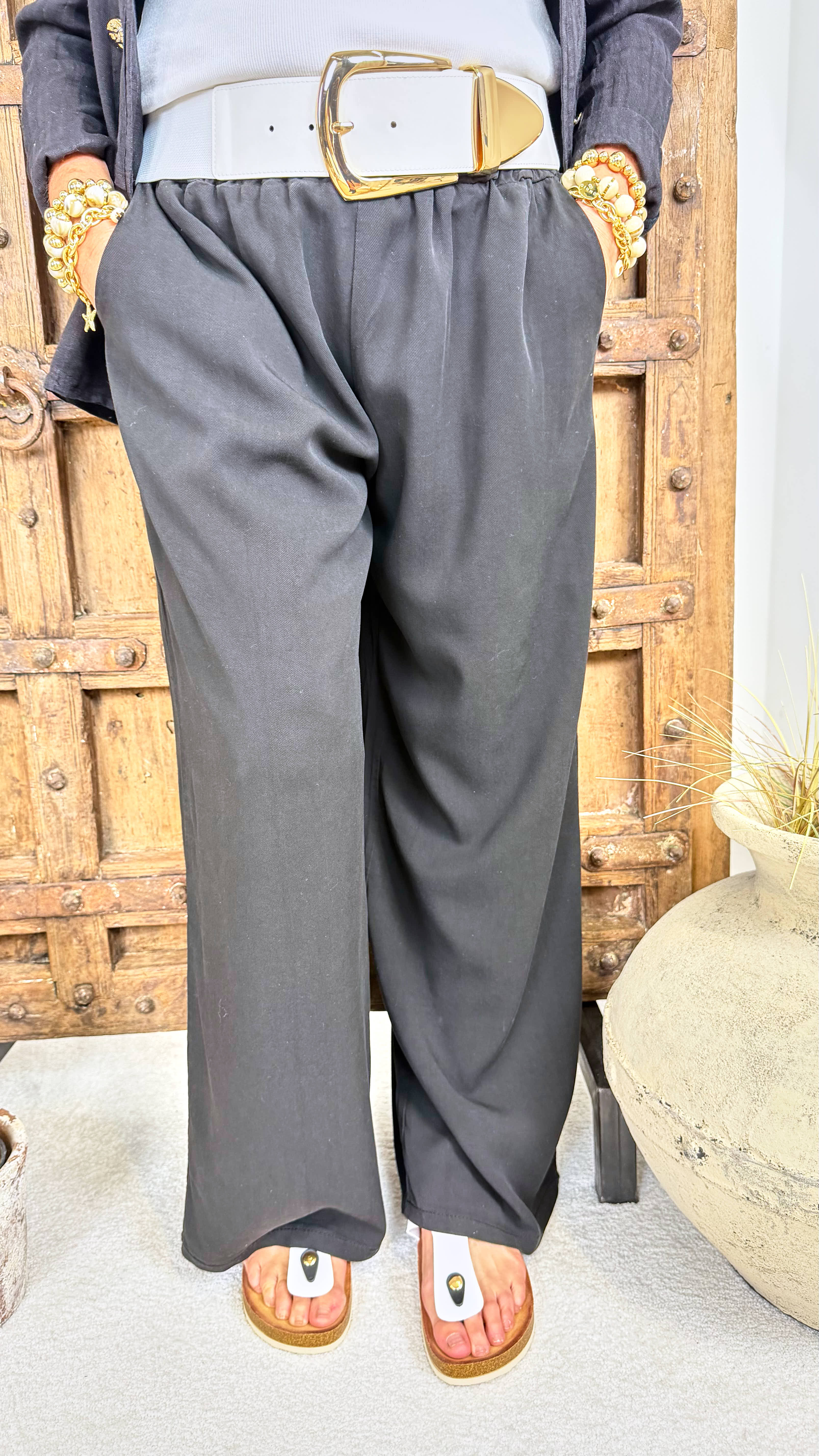 Culotte Hose Soft White *Schwarz*