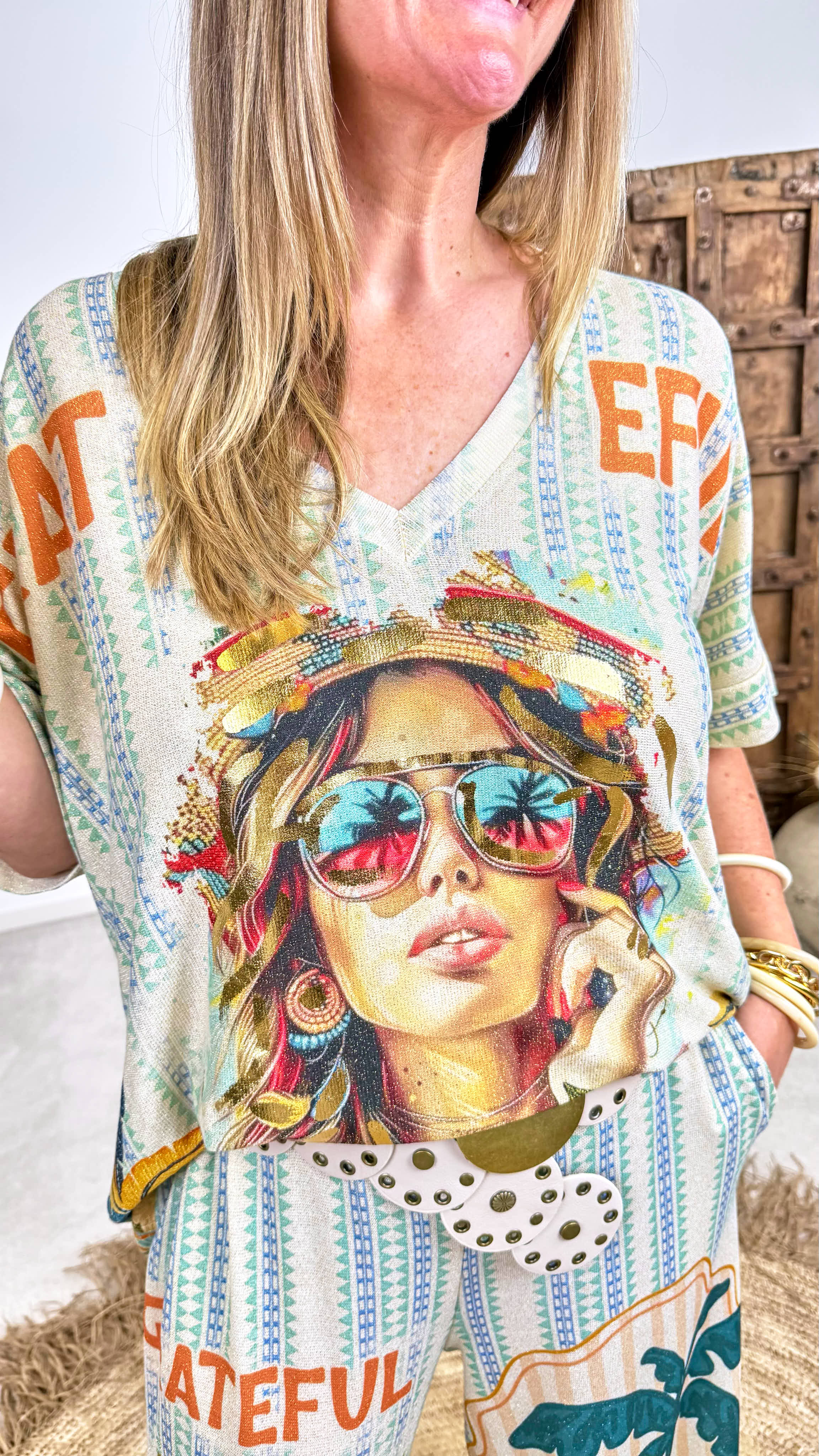 Strickshirt Greateful Summer