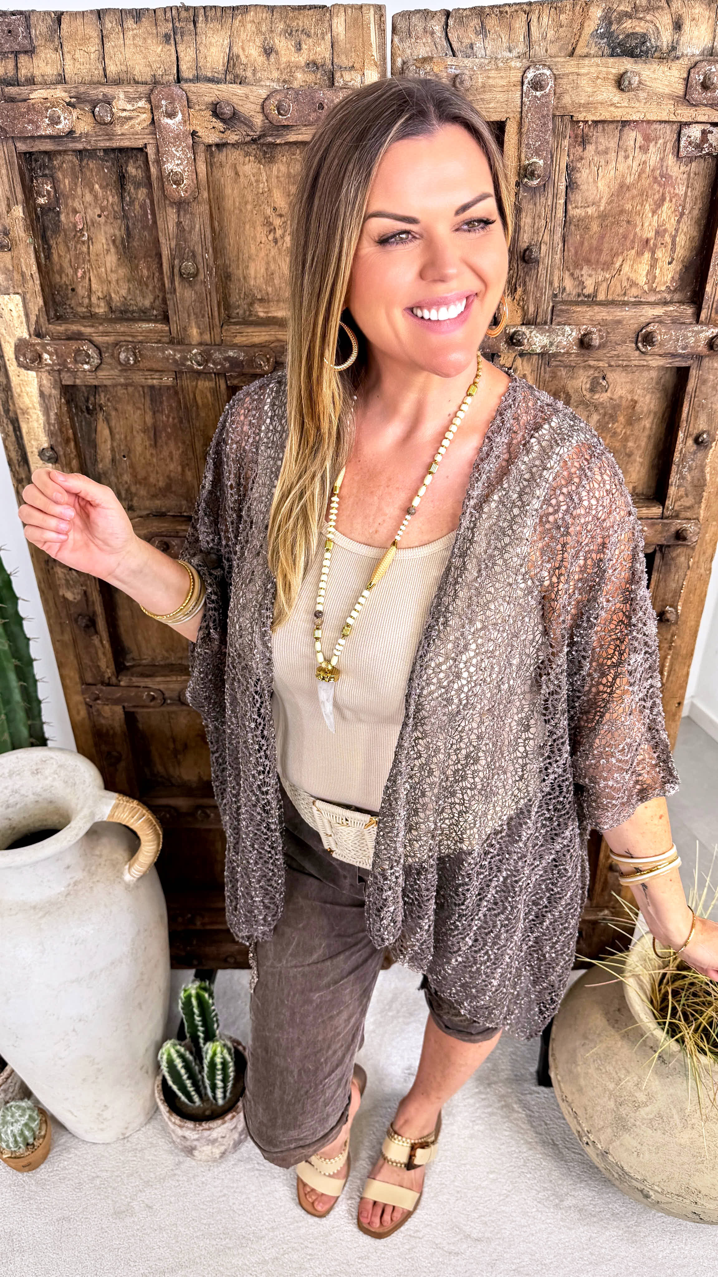 Leichter Cardigan Free Summer *Schoko*