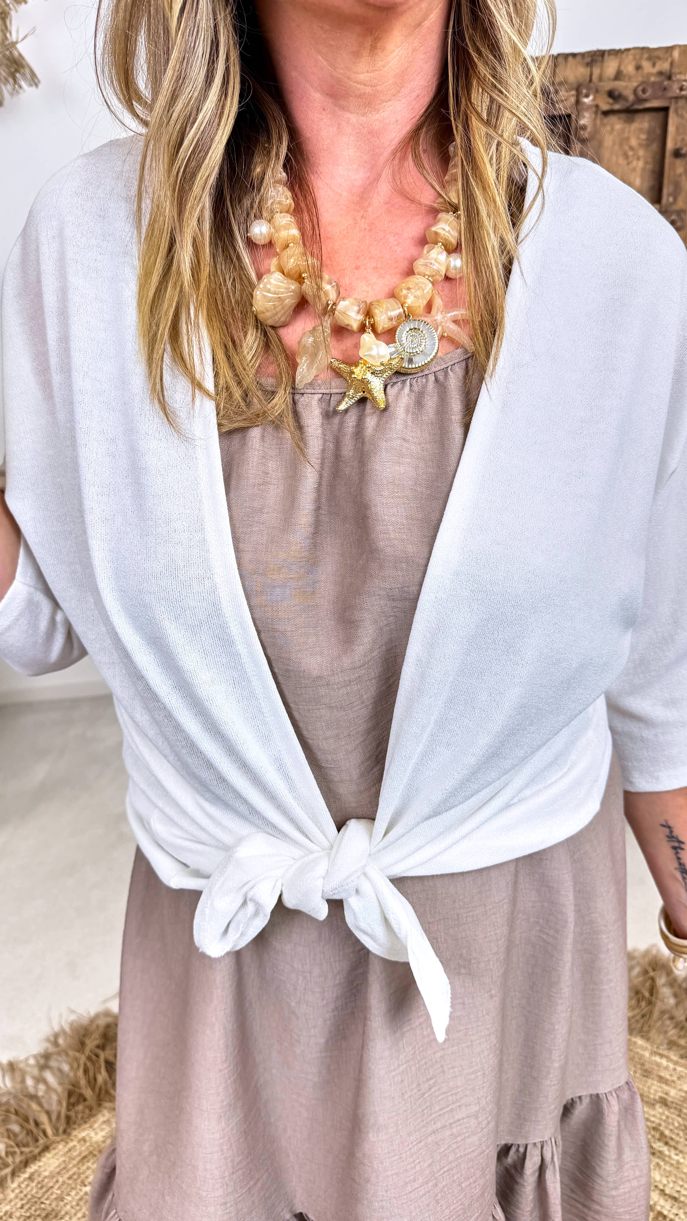 Dünner Cardigan Light Dream *Weiß*