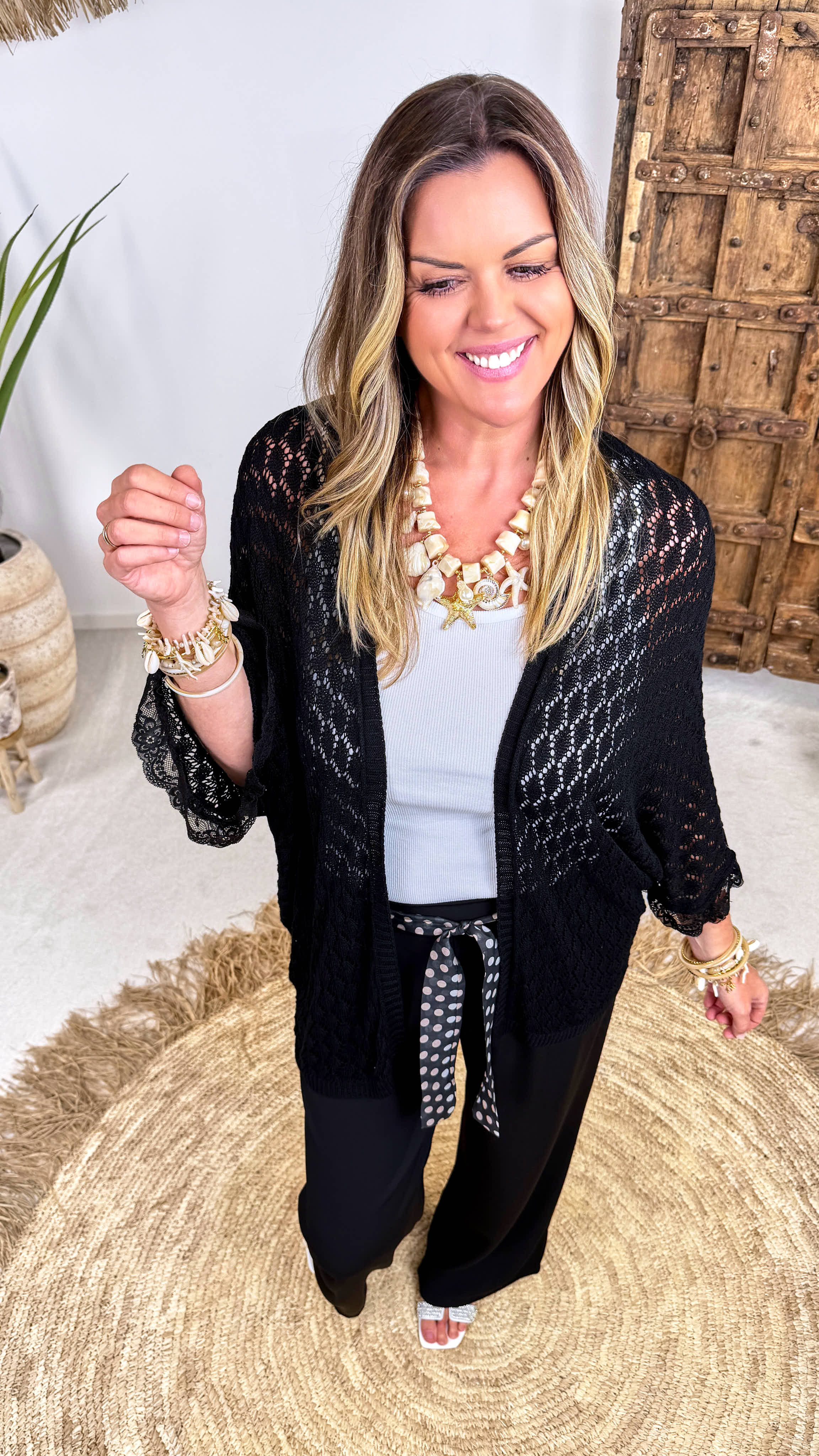 Cardigan Candy Lace *Schwarz*