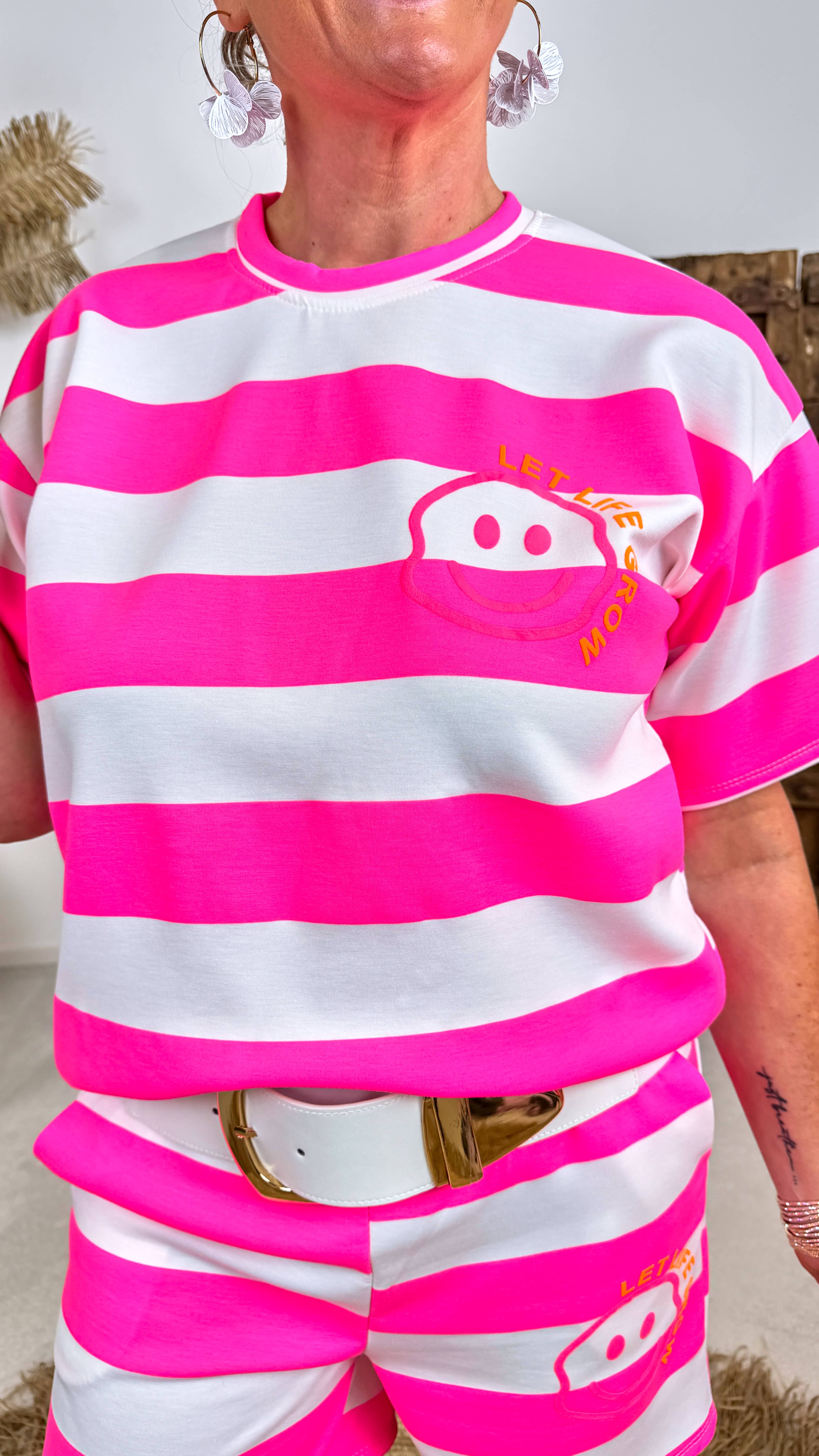 Set Happy Pink Stripe