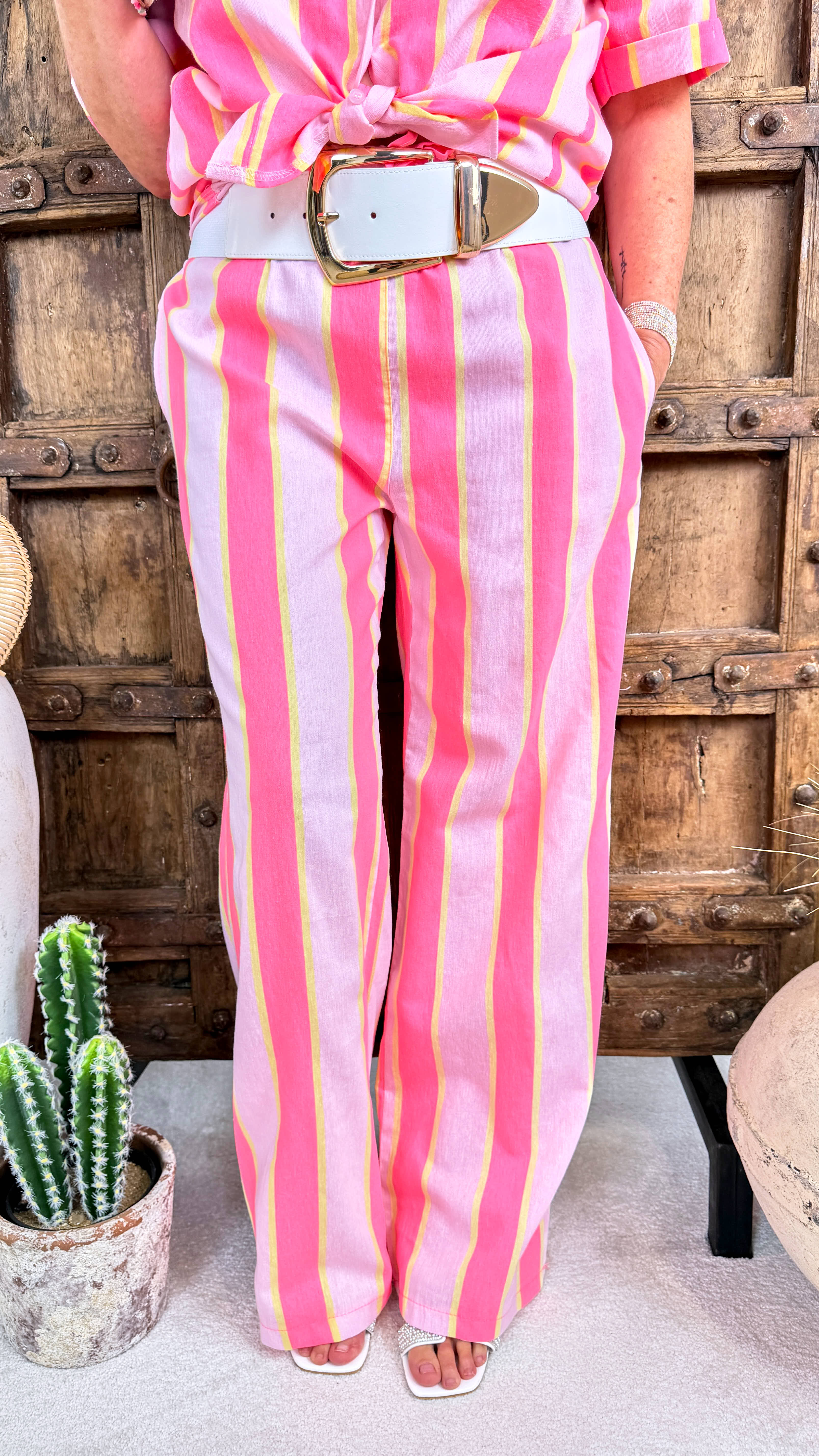 Weite Hose Sunshine Lines