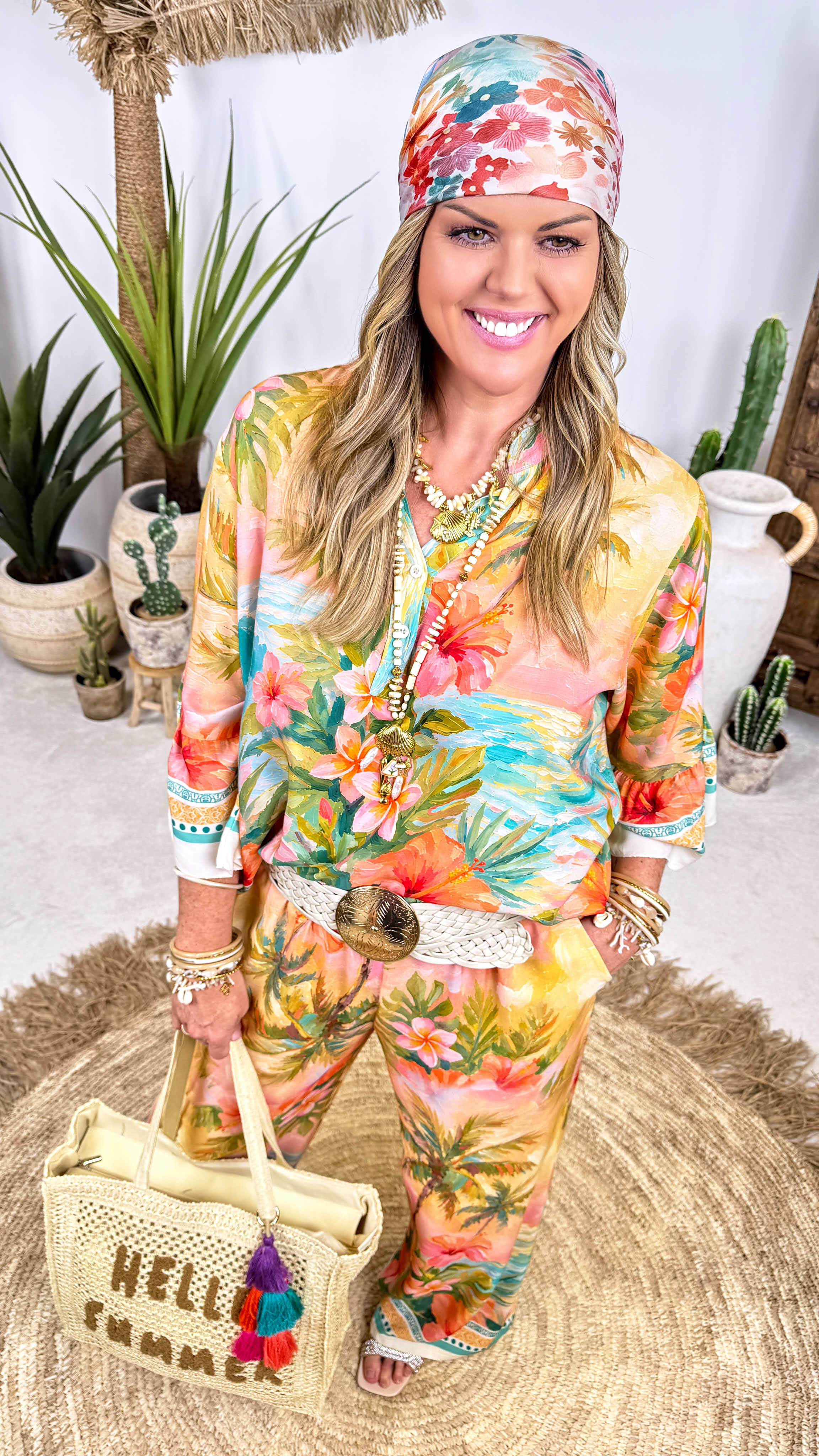 Bluse Tropical Escape