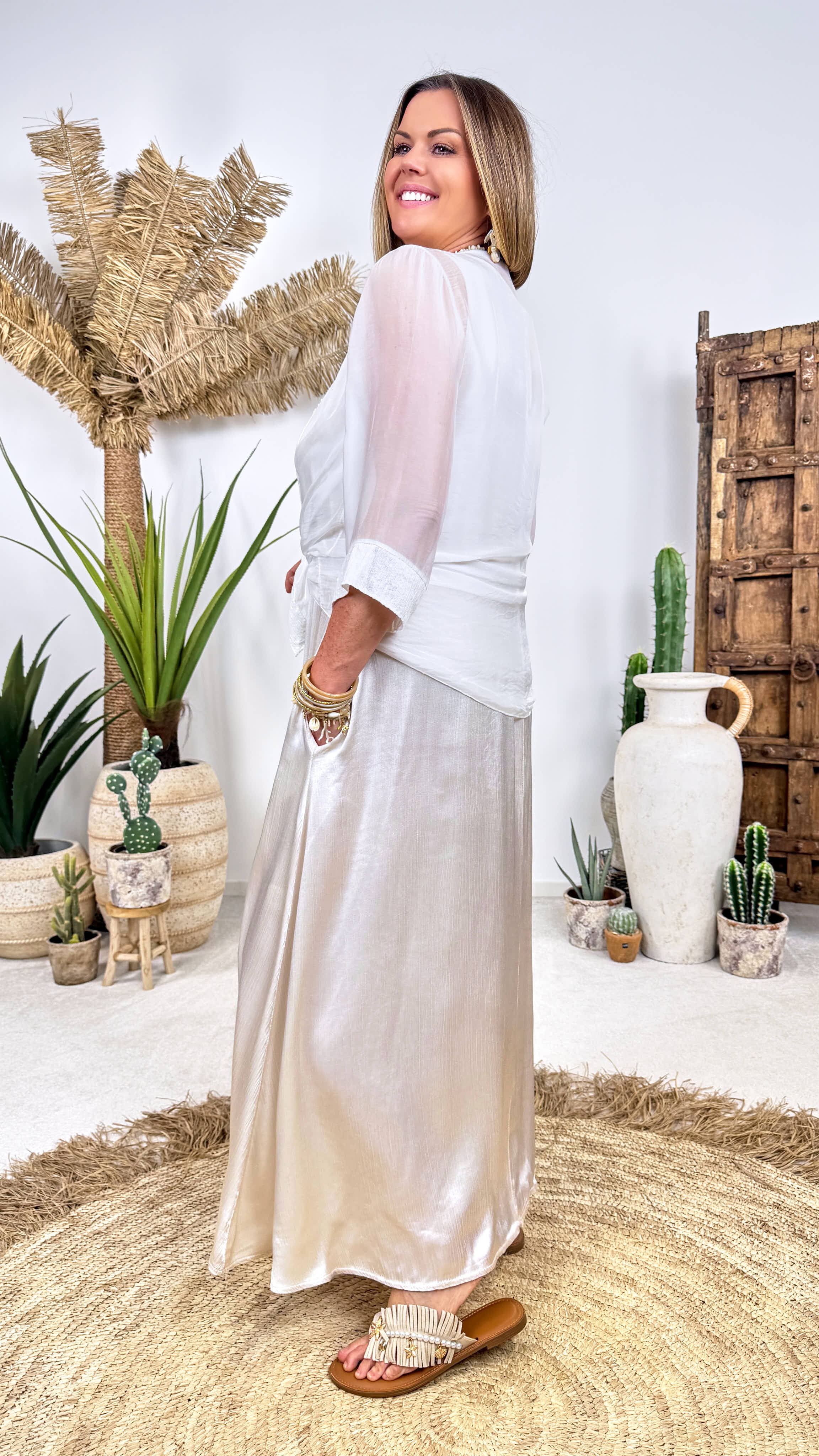 Kurzer Kaftan Lullaby *Weiß*