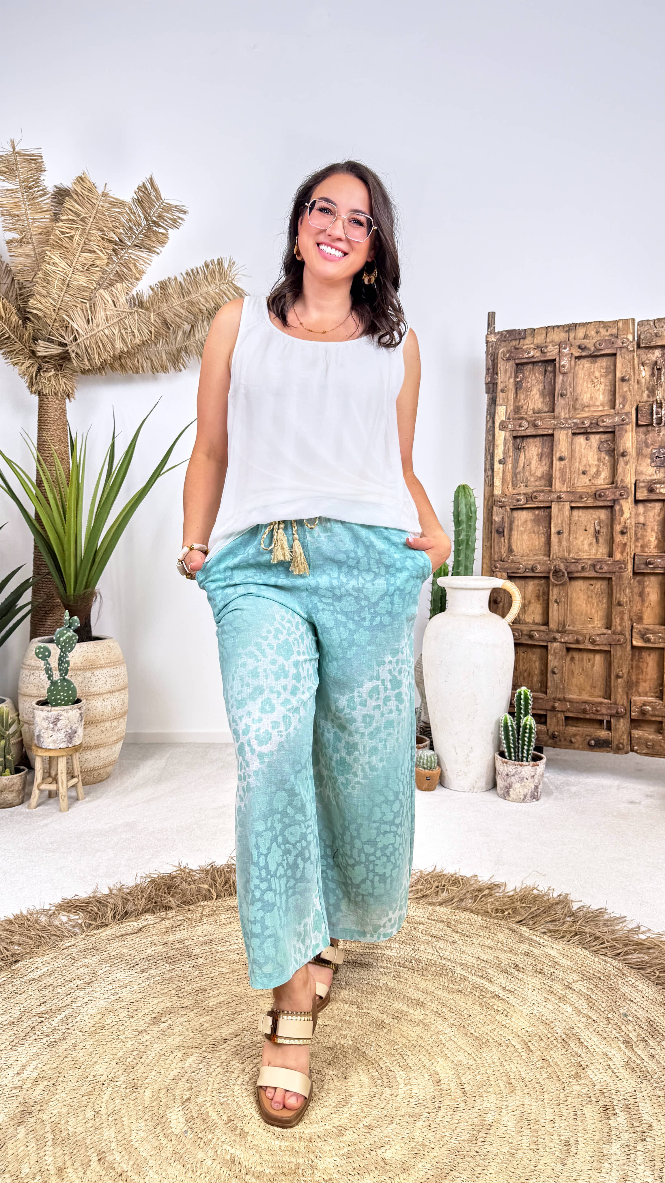 Weite Hose Sky Leo *Mint*