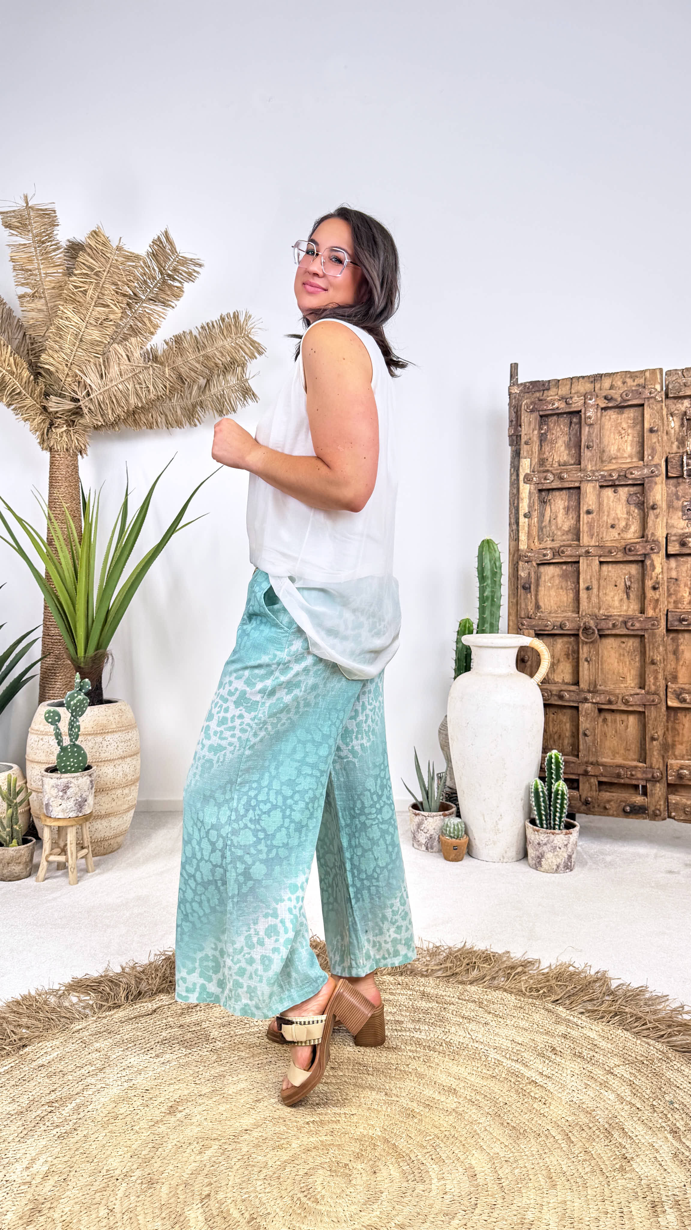 Weite Hose Sky Leo *Mint*