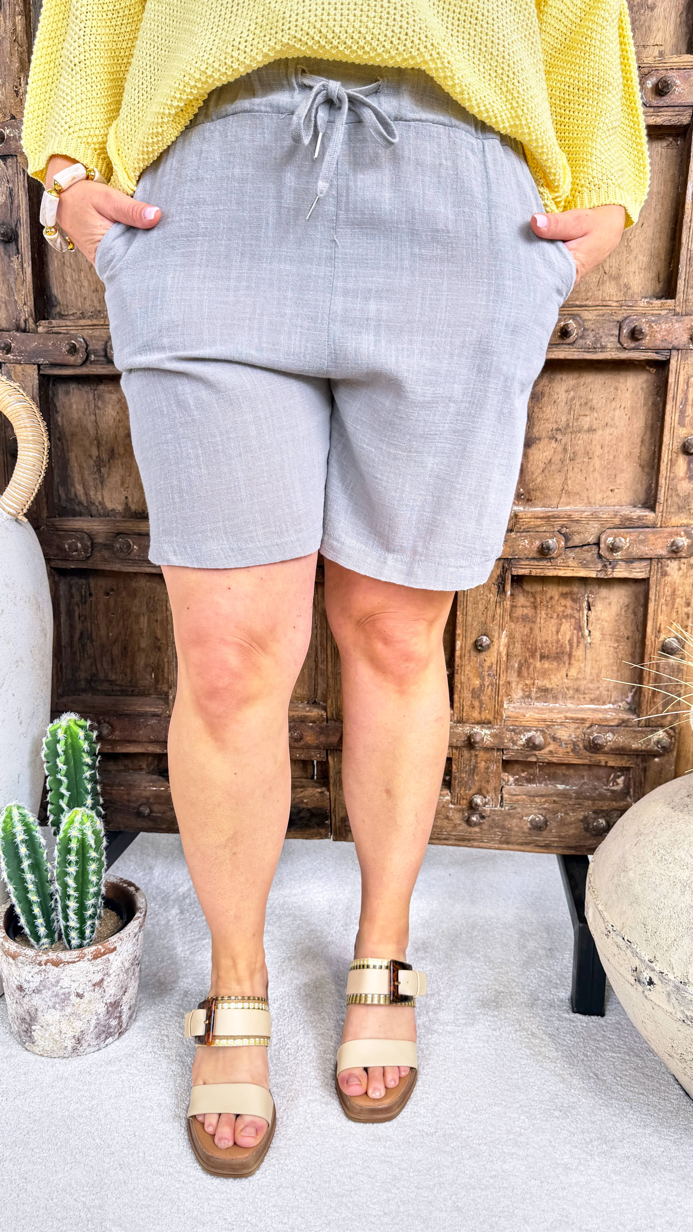 Kurze Hose Basic Beachy *Grau*