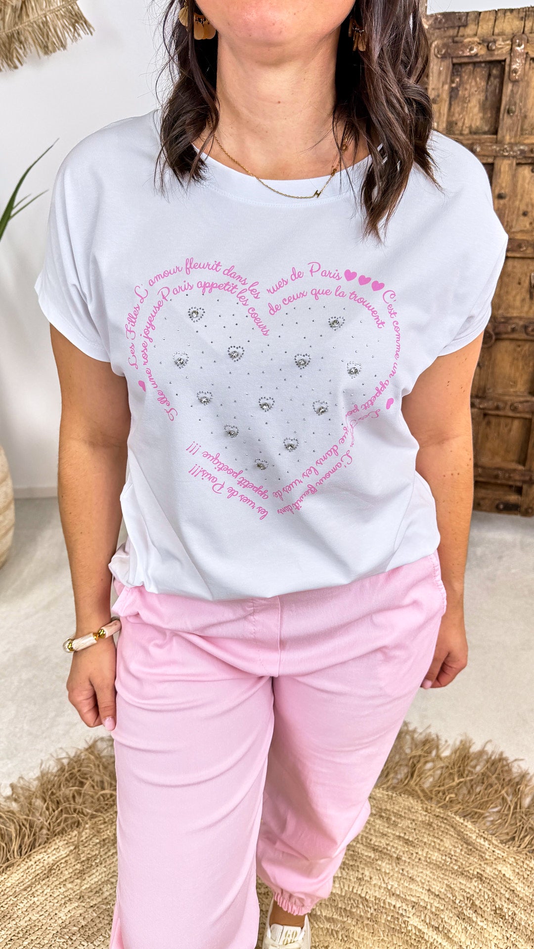 T-Shirt Poetic Paris *Pink*