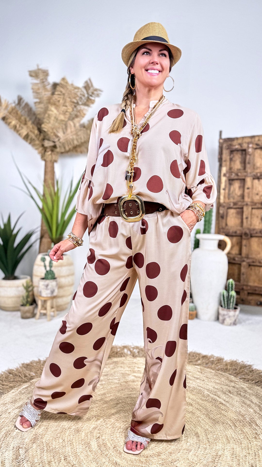 Weite Hose Easy Dots