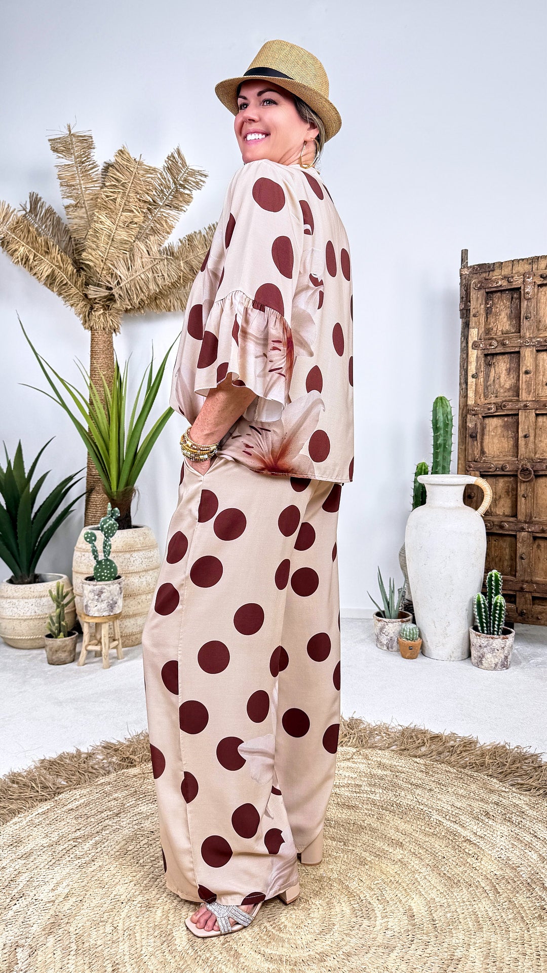 Weite Hose Easy Dots