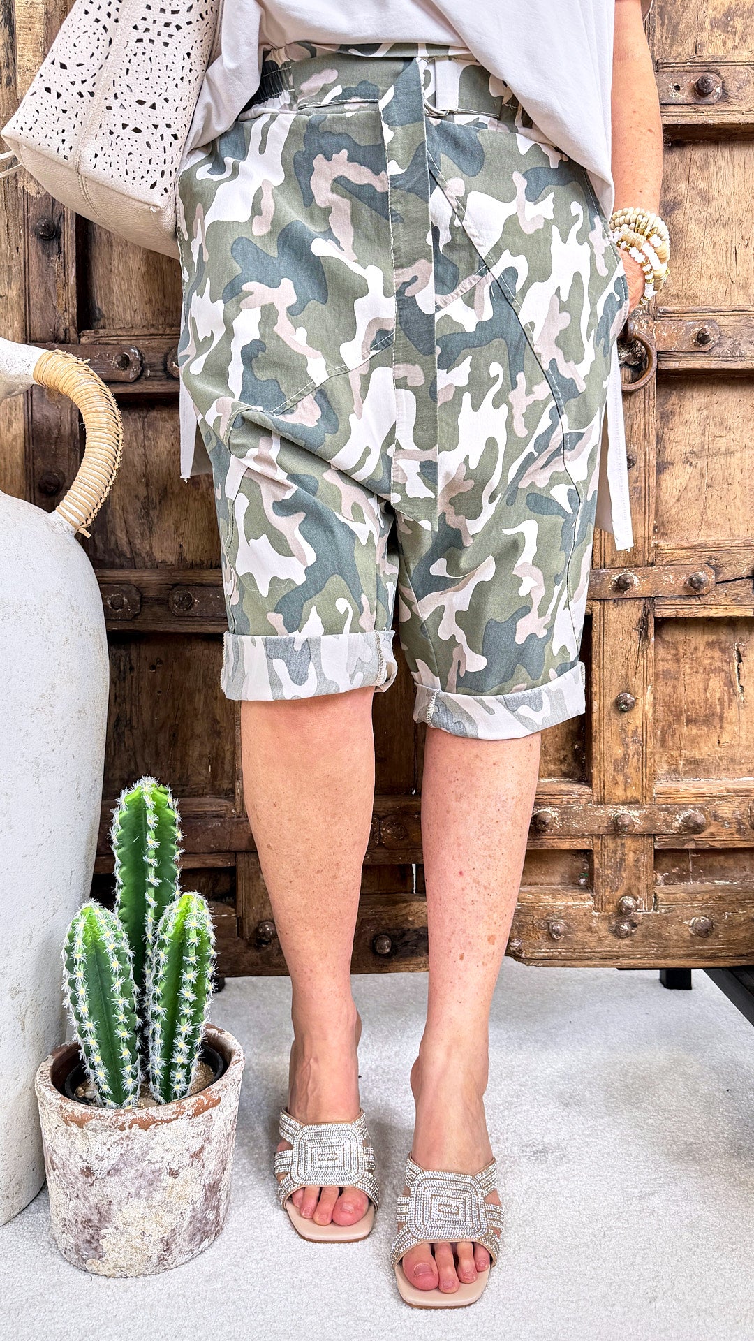 Bermuda Baggy Explorer Love *Beige*