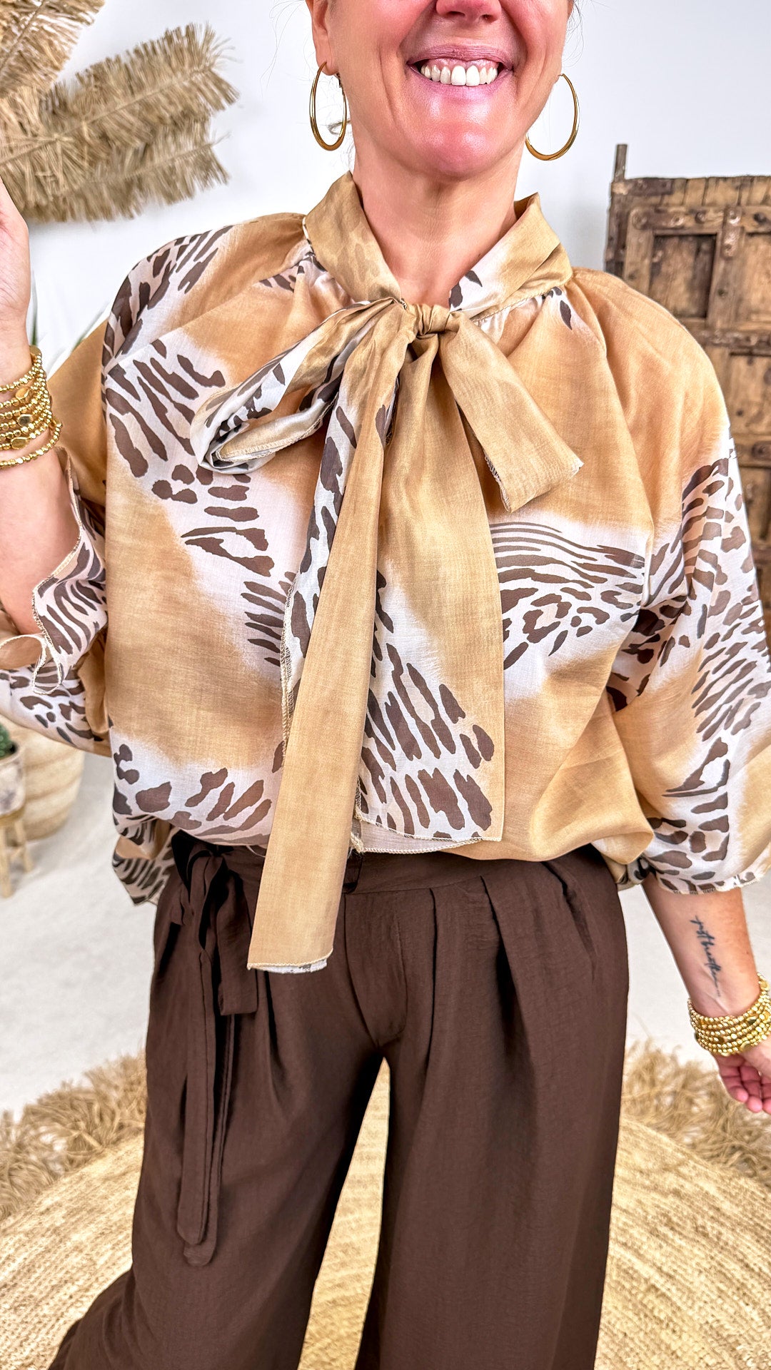 Bluse Nomad Romance *Camel*